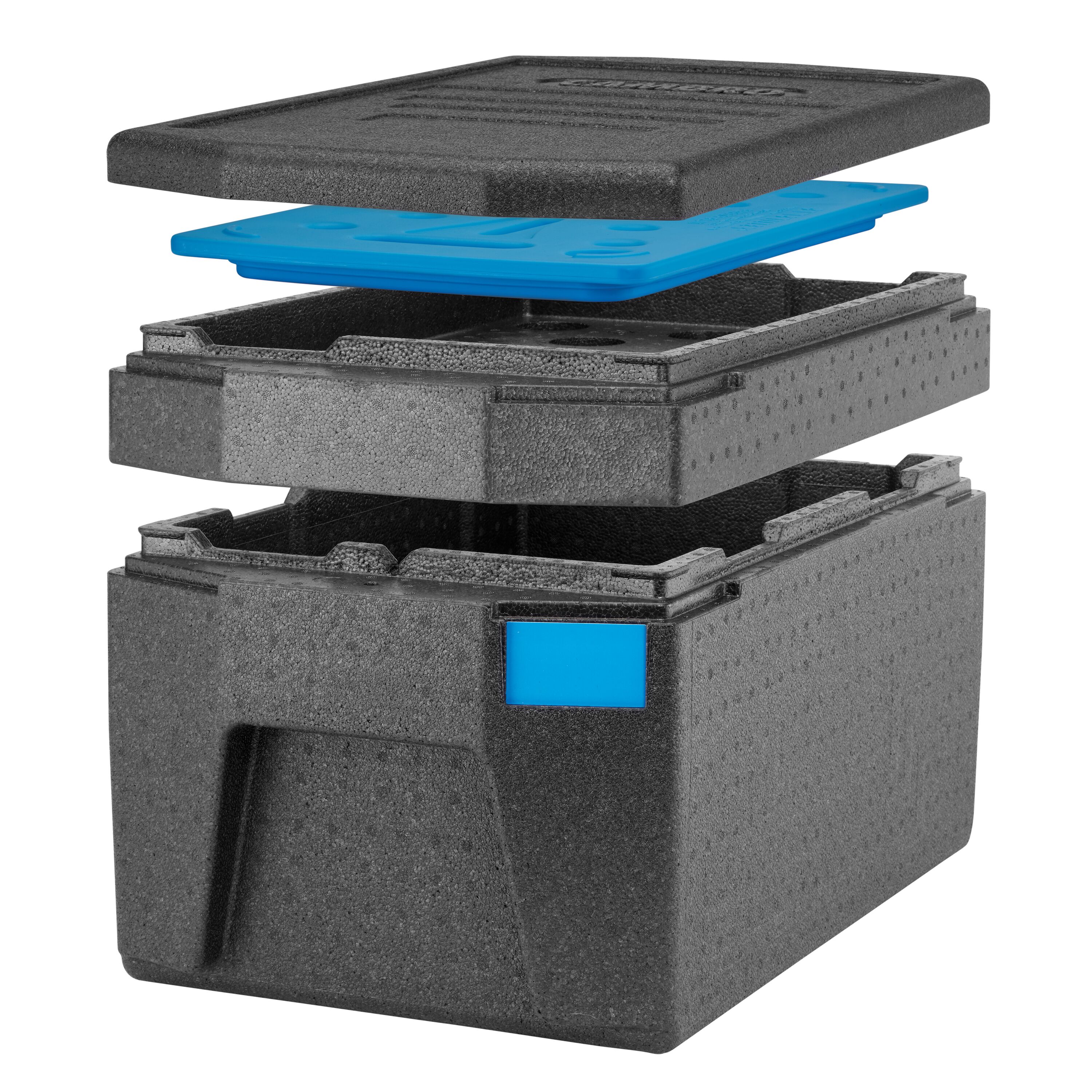 (1 piece) CAMBRO | Cam GoBox® Chiller Insert – 680×400×87 mm – Black – For EPP180LH