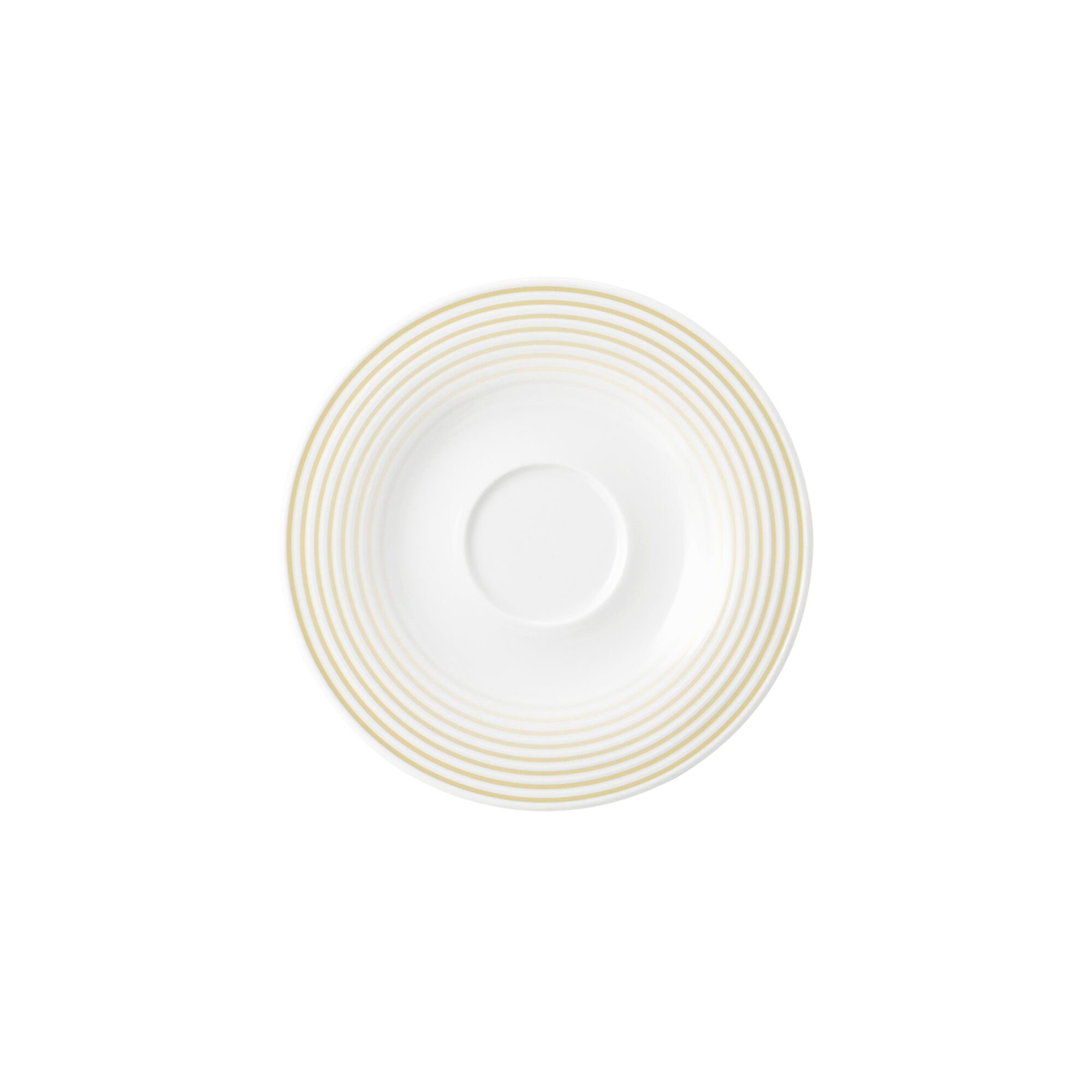(6 pieces) SELTMANN WEIDEN | Round Espresso Saucer Blues – Sand Beige – Ø135 mm – High-Gloss Porcelain