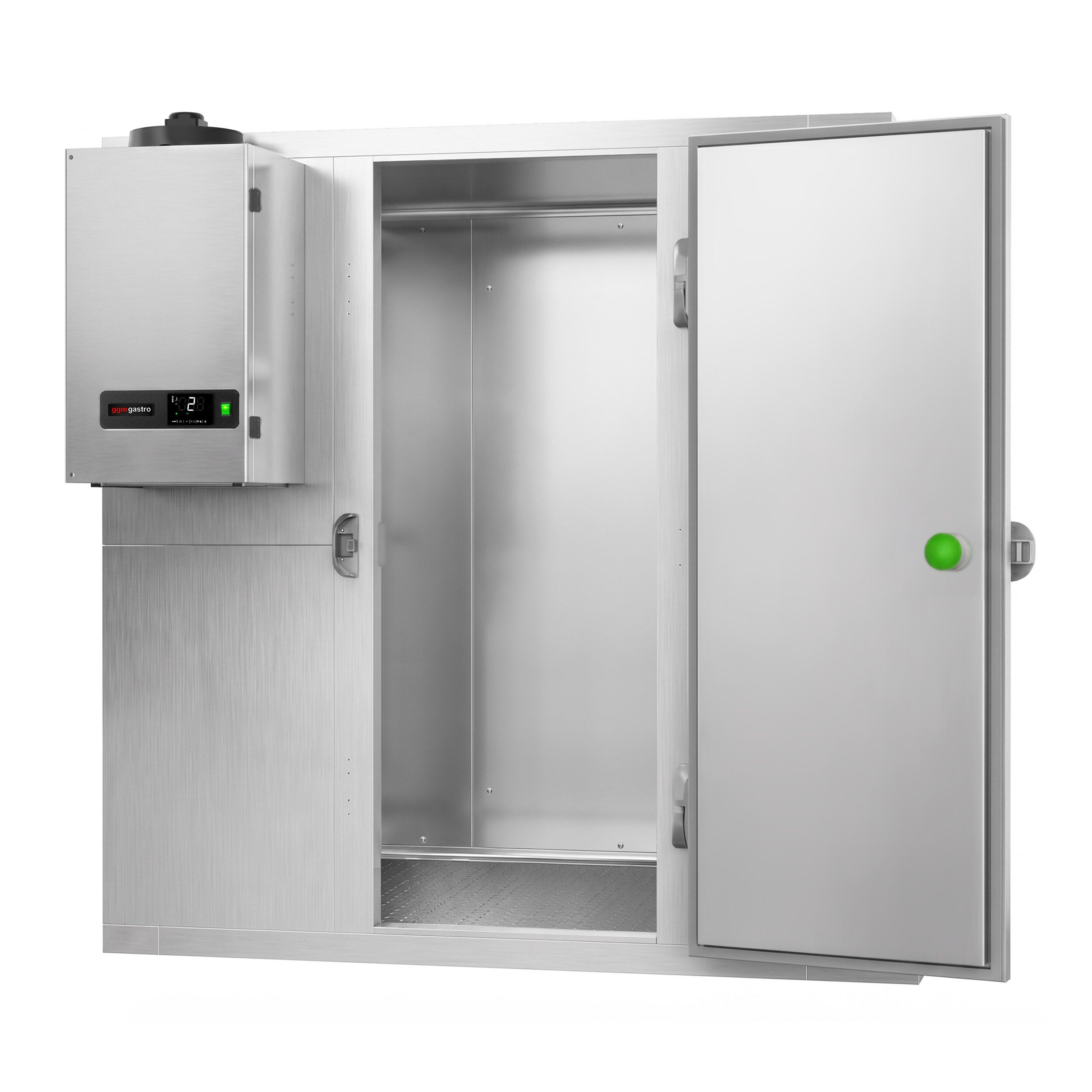 RVS koelcel - 1800x1200mm - 3,15m³ - incl. koelmotor