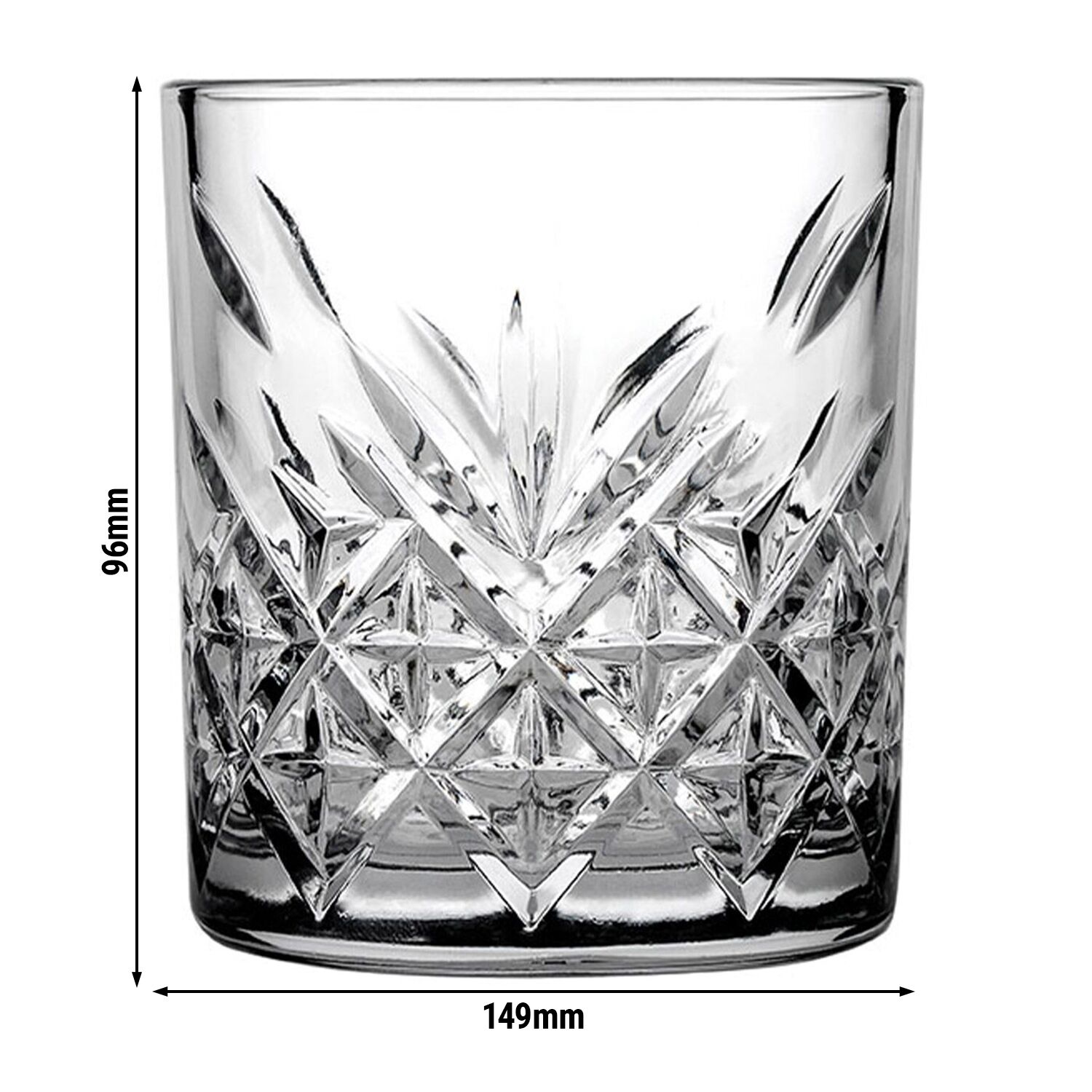 (24 pièces) Verre à whisky - TIMELESS - 345 ml