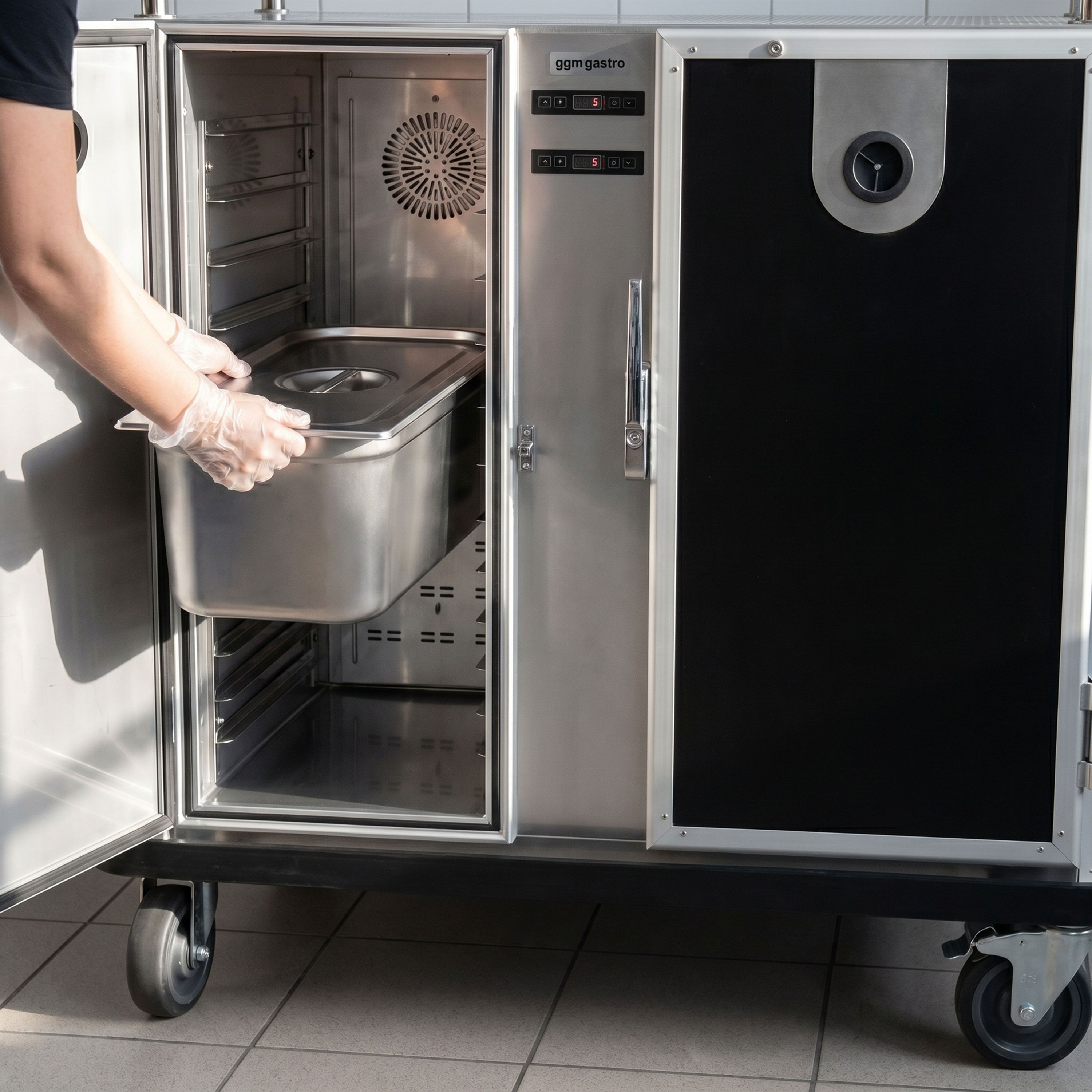 Bankenwagen - Verwarmd - 426 liter - voor 24 GN 1/1-bakken