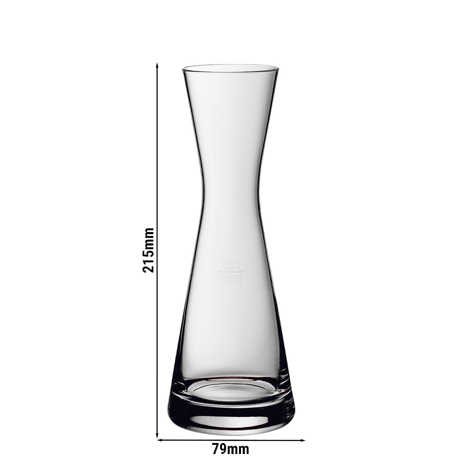 (6 pièces) - WMF | Carafe 57 - 200 ml - avec trait de remplissage