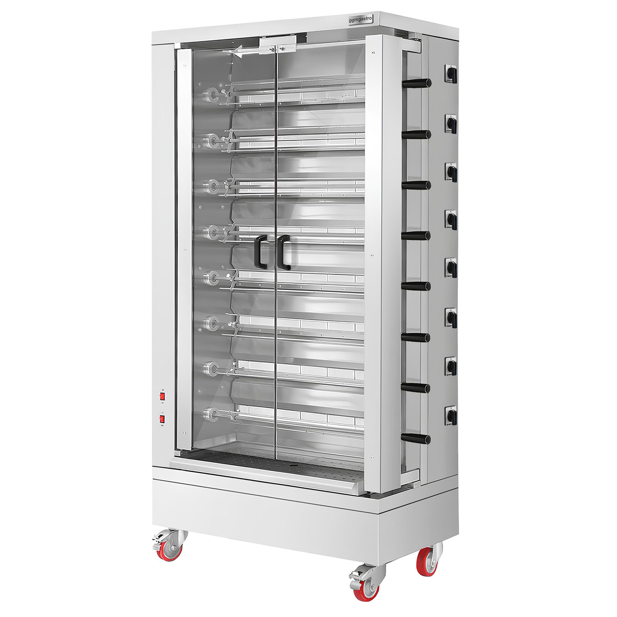 Commercial Electric Chicken Rotisserie Oven - 26.4kW - with 8 Skewers for up to 48 chickens