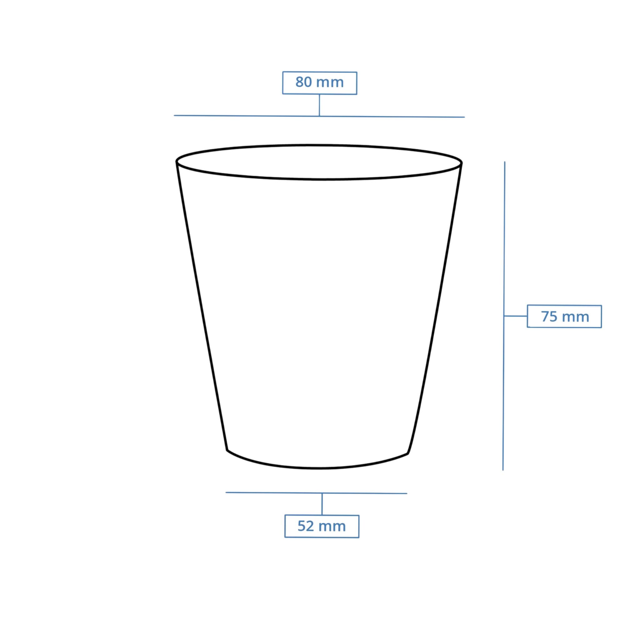 (1000 pcs) Couvercle réutilisable - Transparent - compatible avec 150ml Bol à soupe Ø 80mm