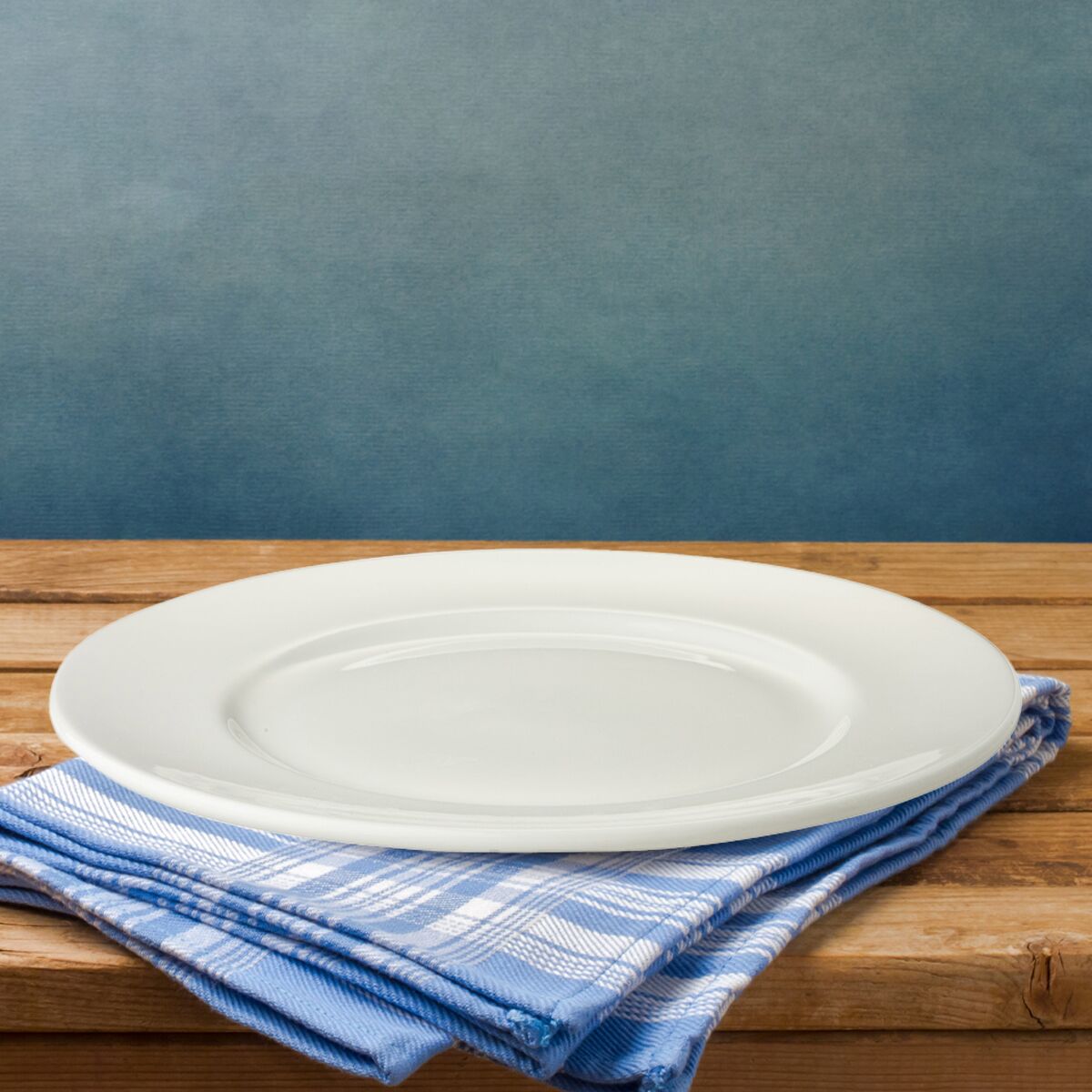(6 pièces) LUX - Assiette Maastricht - Plate - Ø 255 mm - Ivoire