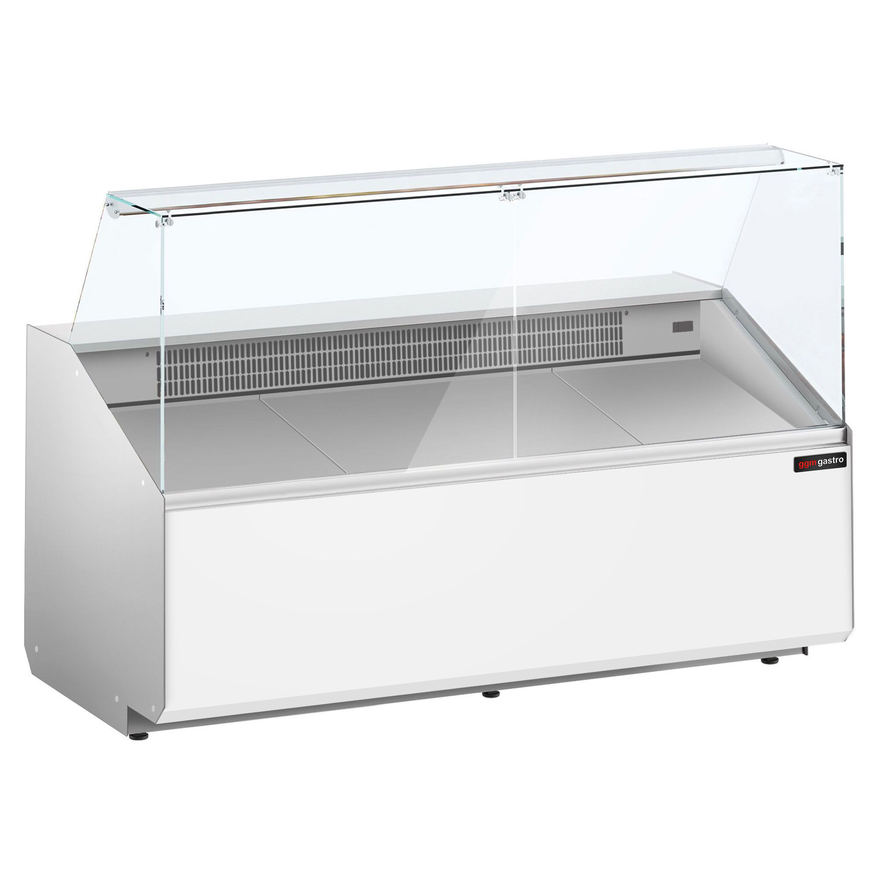 Serve Over Counter - 1881x979mm - front panel white - capacity 387 litres - with 3 doors
