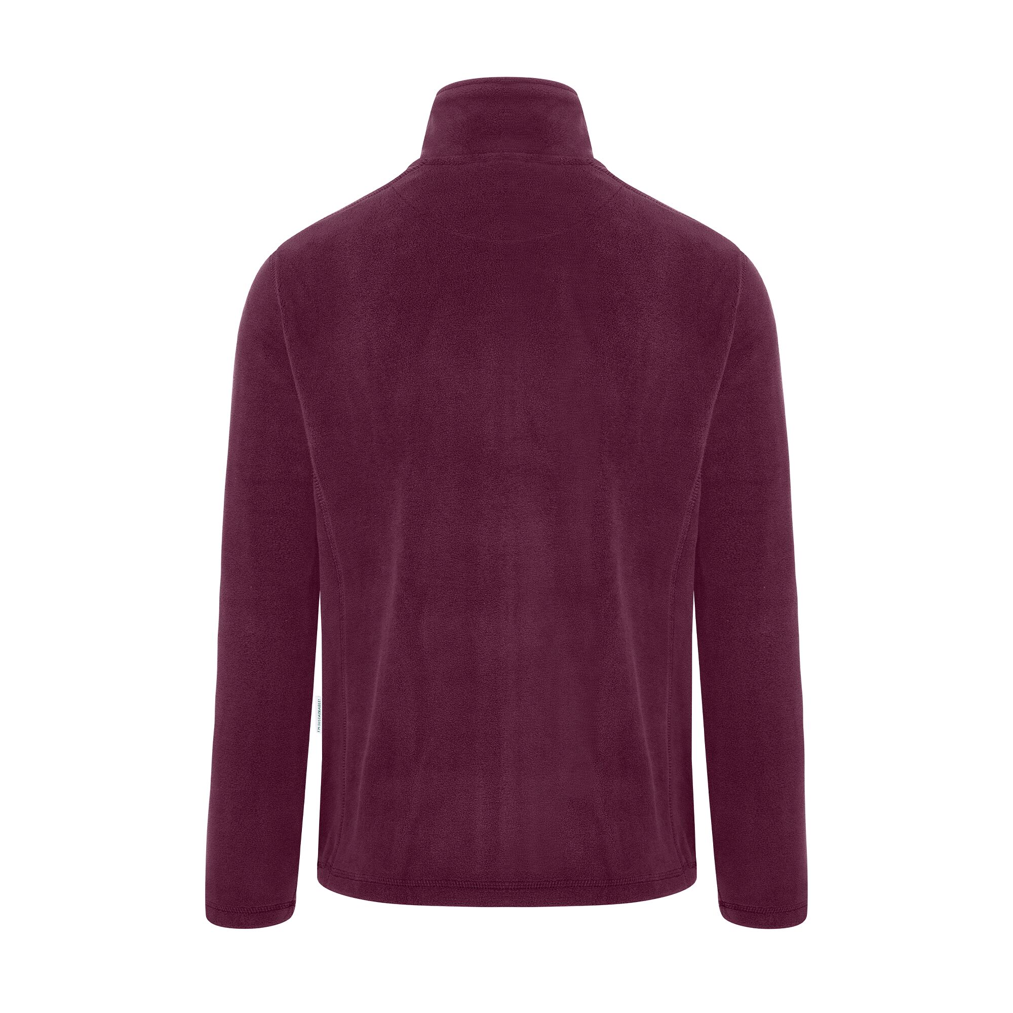 KARLOWSKY | Men's Work Fleece Jacket – Aubergine - L - Recycled Polyester - 60°C Washable