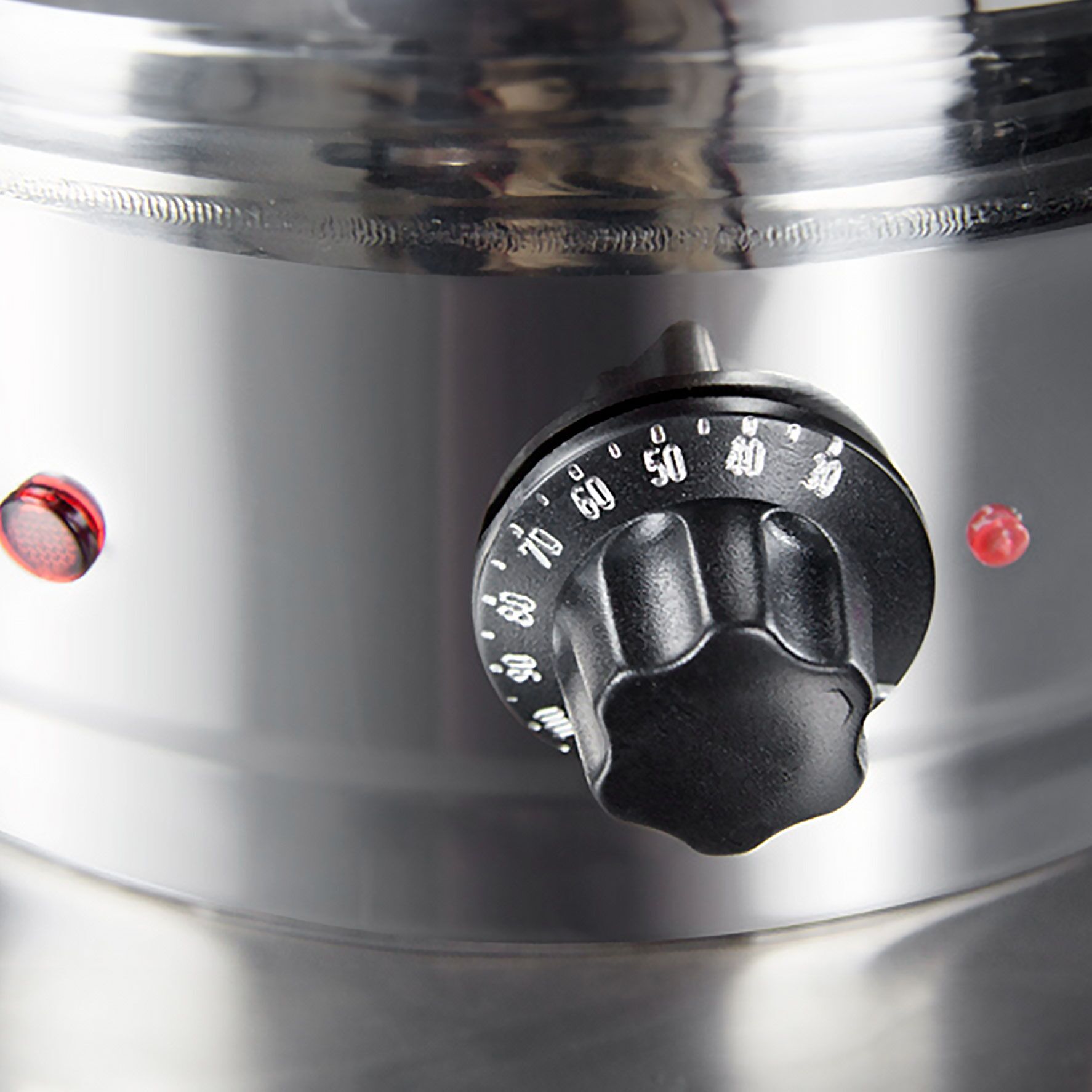Commercial Manual Fill Hot Water Urn / Mulled Wine Urn - 17L - 2.5kW - Adjustable Thermostat 30–110°C - Stainless Steel - with Dispensing Tap - Ideal for Mulled Wine