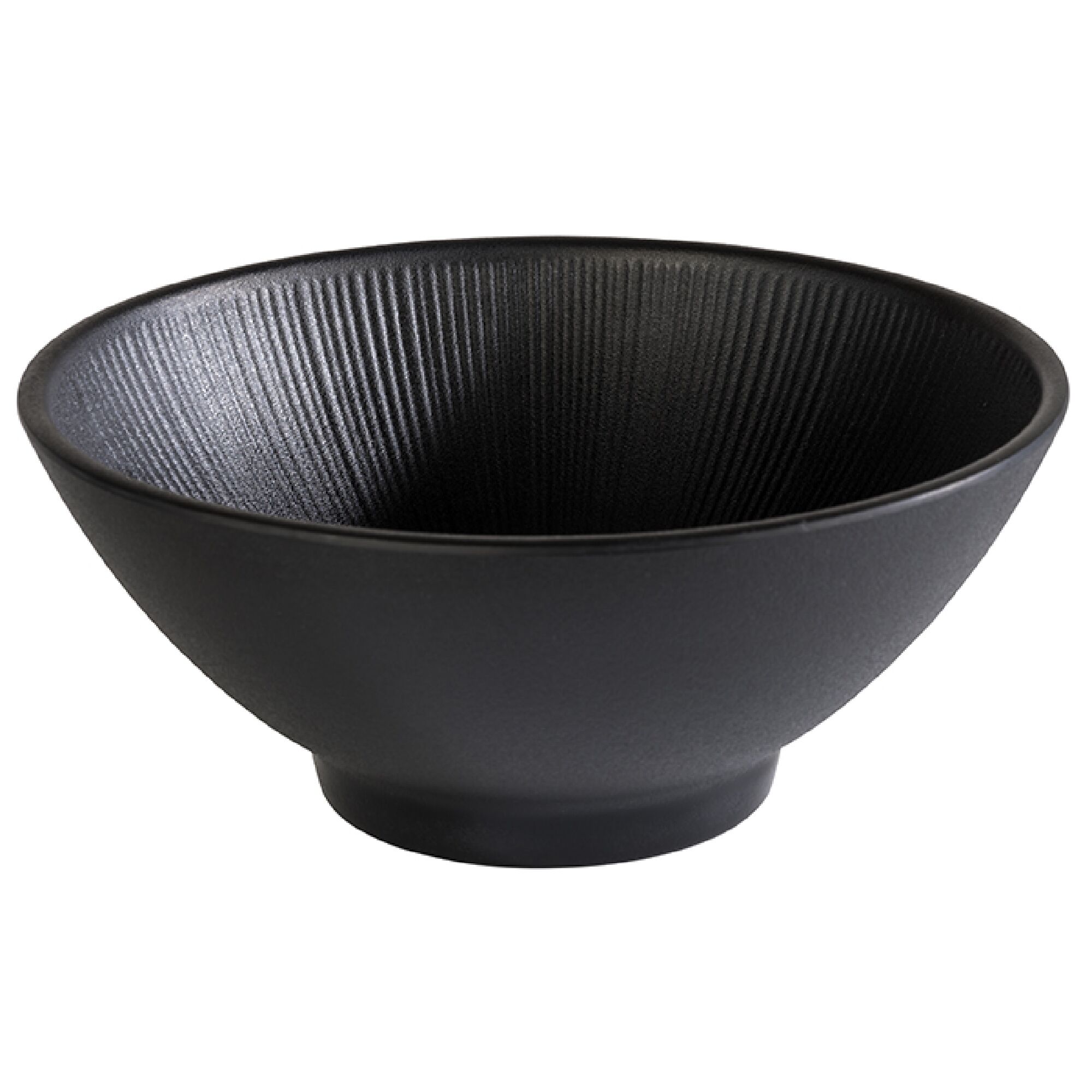 (6 pcs) Coupe - NERO - Mélamine - 0,9L - carré - 190x190mm - Profondeur : 80mm - Noir