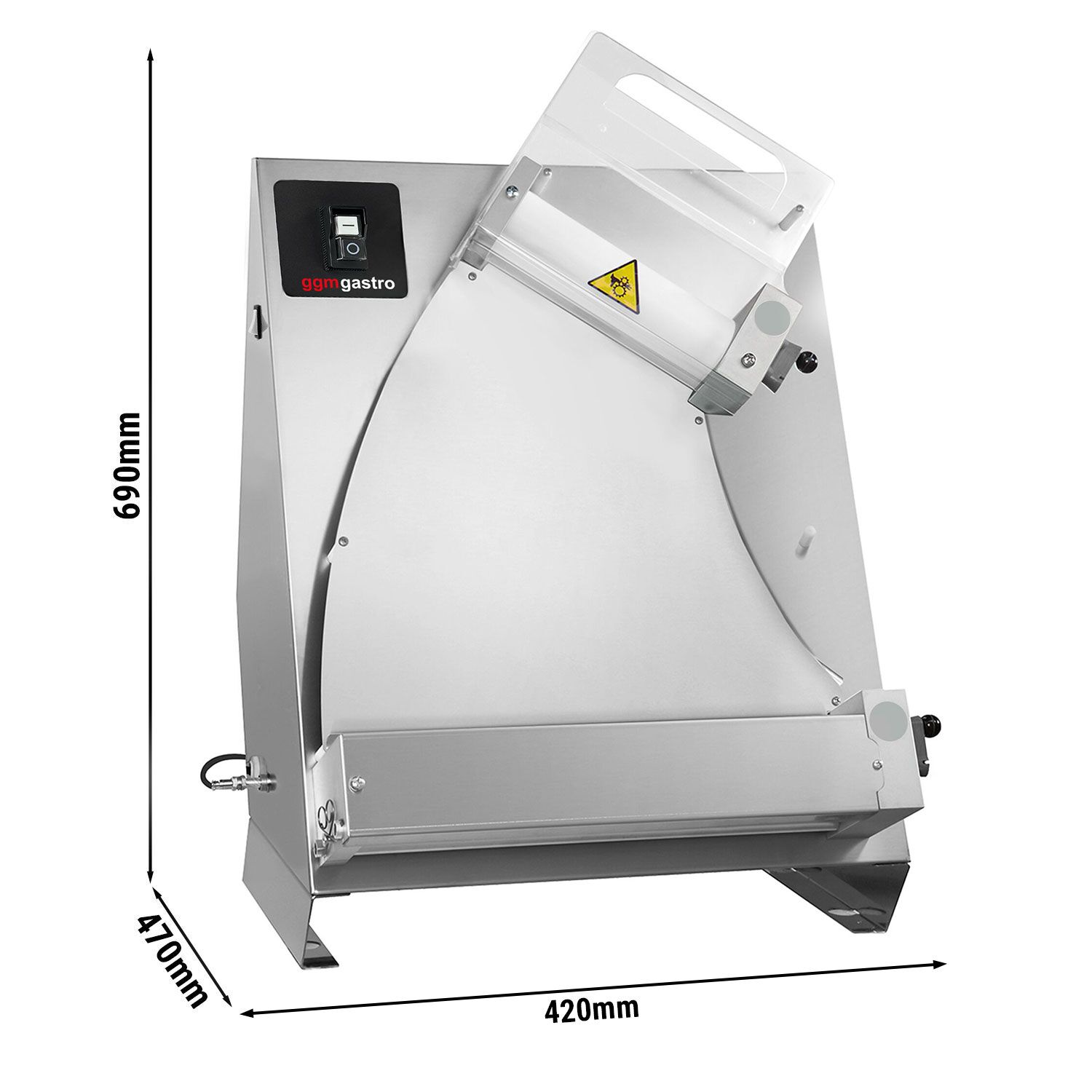 Pizzadeegroller - voor 310mm pizzadeeg - deegdikte 1mm tot 4mm