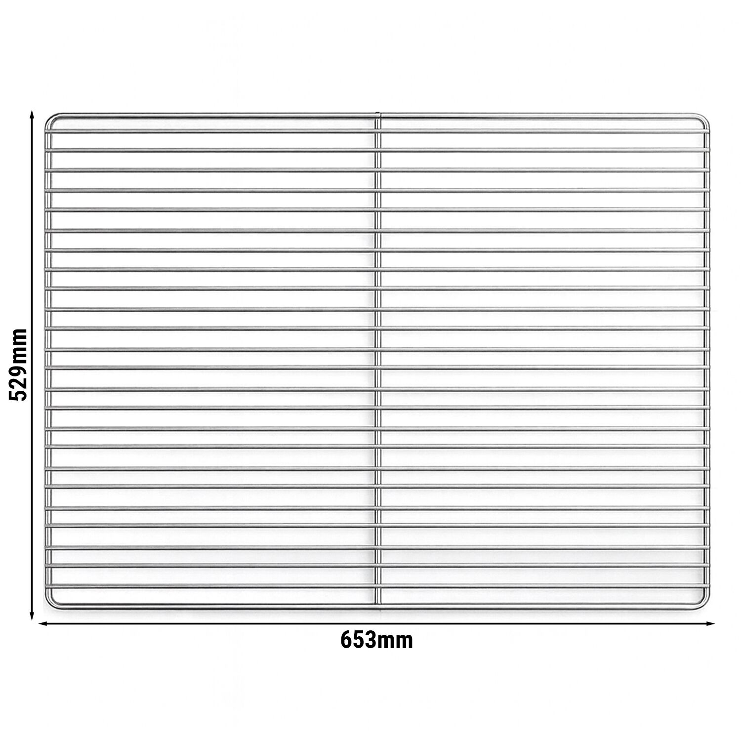 (2 pcs) Plastic-Coated Shelf - GN 2/1 - 530x650mm - fits GN 2/1 Series (Refrigerators)