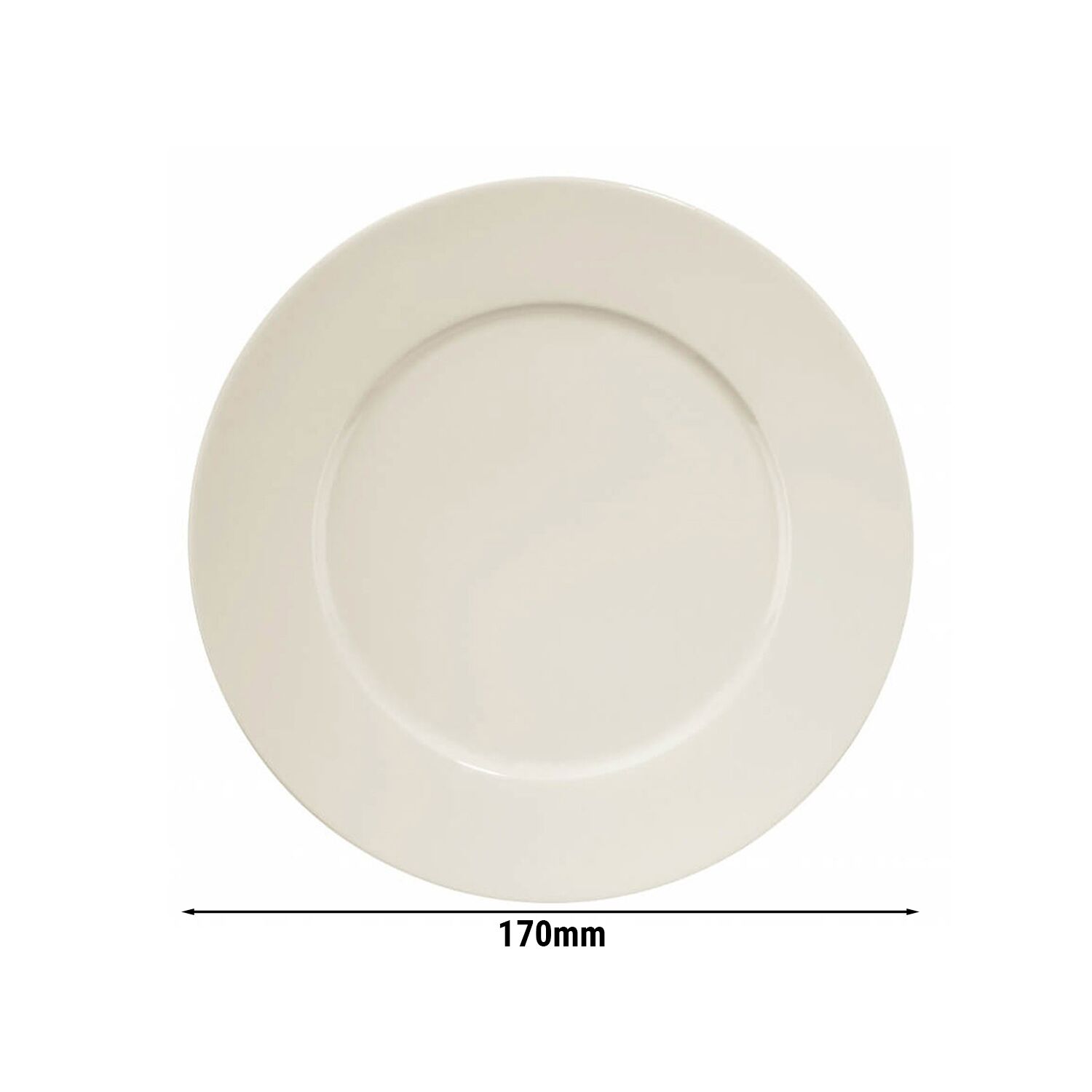 (24 pièces) PERA Creme - Assiette - Plate - Ø 170 mm - Crème