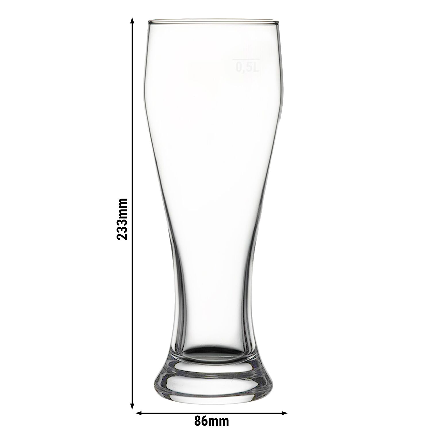 (6 pcs) Beer glass - BEER SPECIALS - 665 ml - calibrated at 1/2 pint