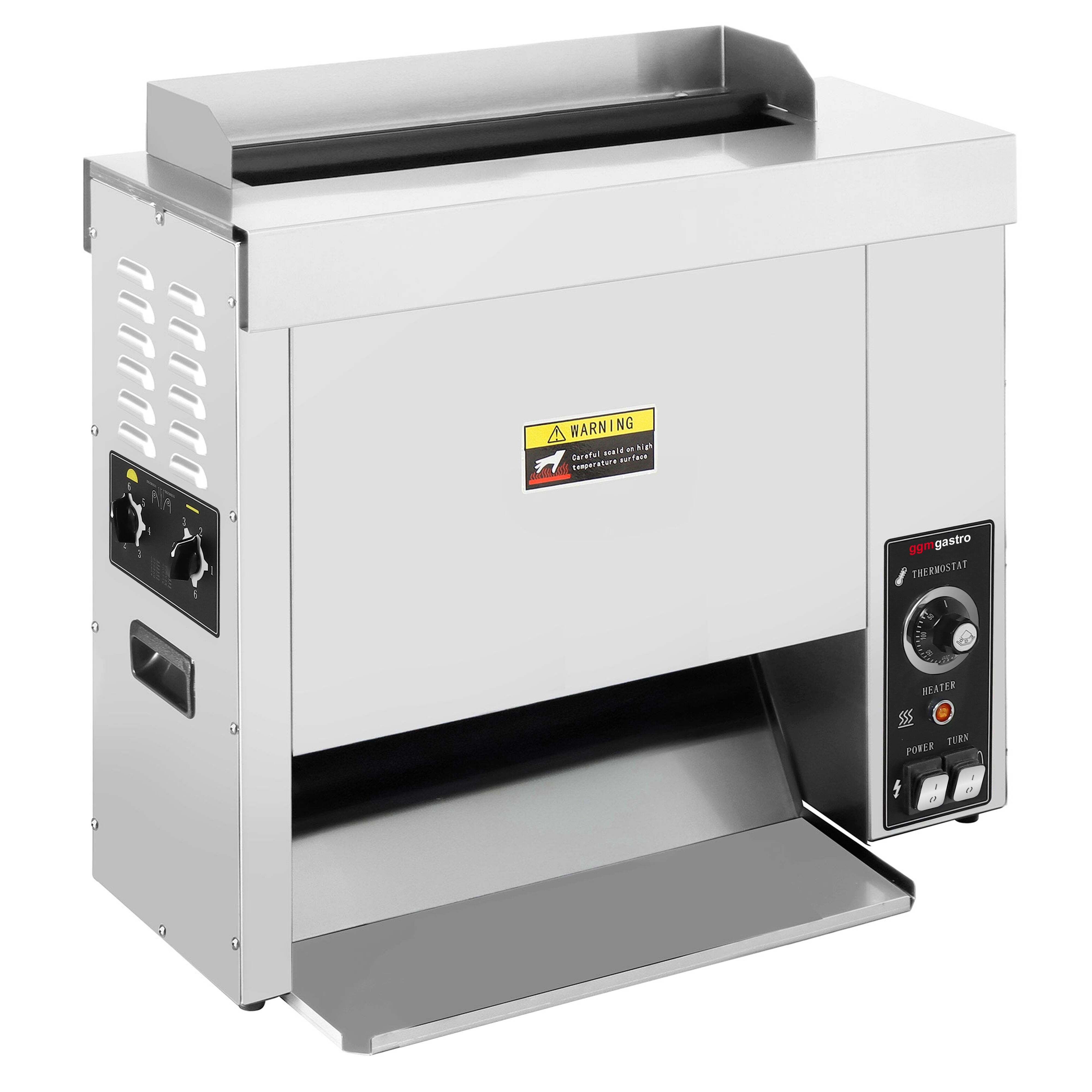 Toaster vertical - Manuel - 2,7 kW - pour pains à burger & hot-dog