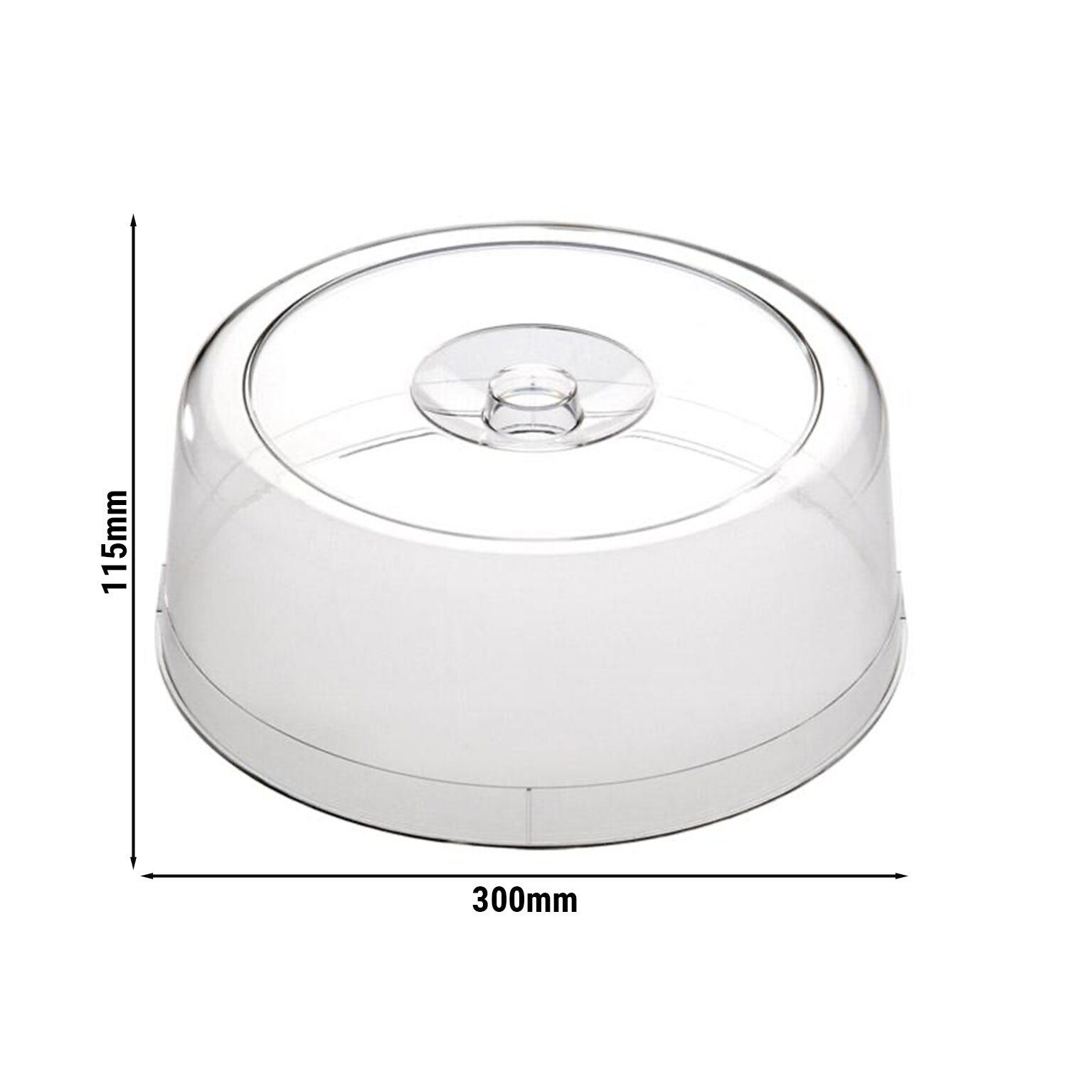 Cloche de conservation - polystyrène - Ø 300 mm - hauteur : 115 mm - ronde