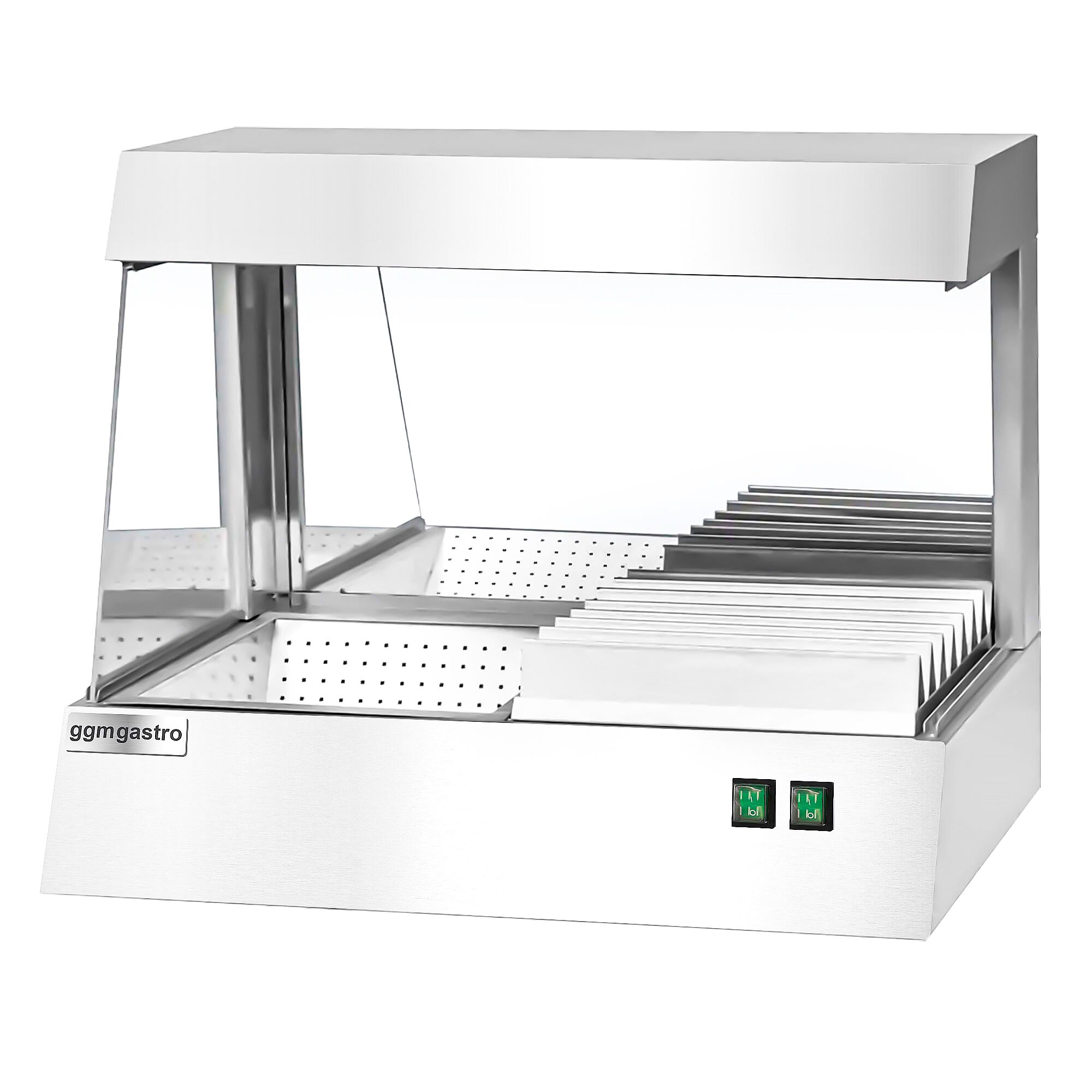 Combinaison soubassement congélateur/réfrigéré - 1230 mm - 2 tiroirs - avec chauffe-frites inclus