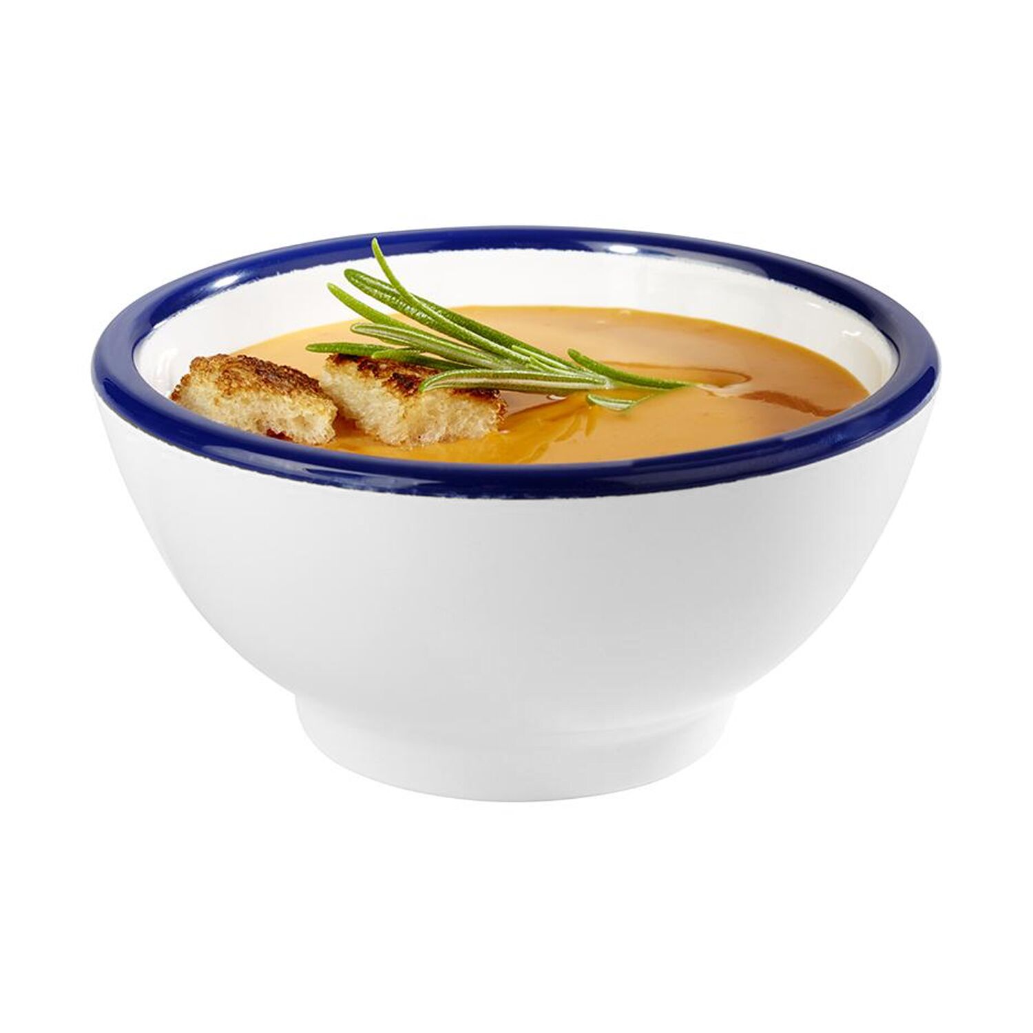 (6 pièces) Coupelles à sauce - ENAMEL LOOK - Melamine - 90 ml - Ø 95 mm - Blanc