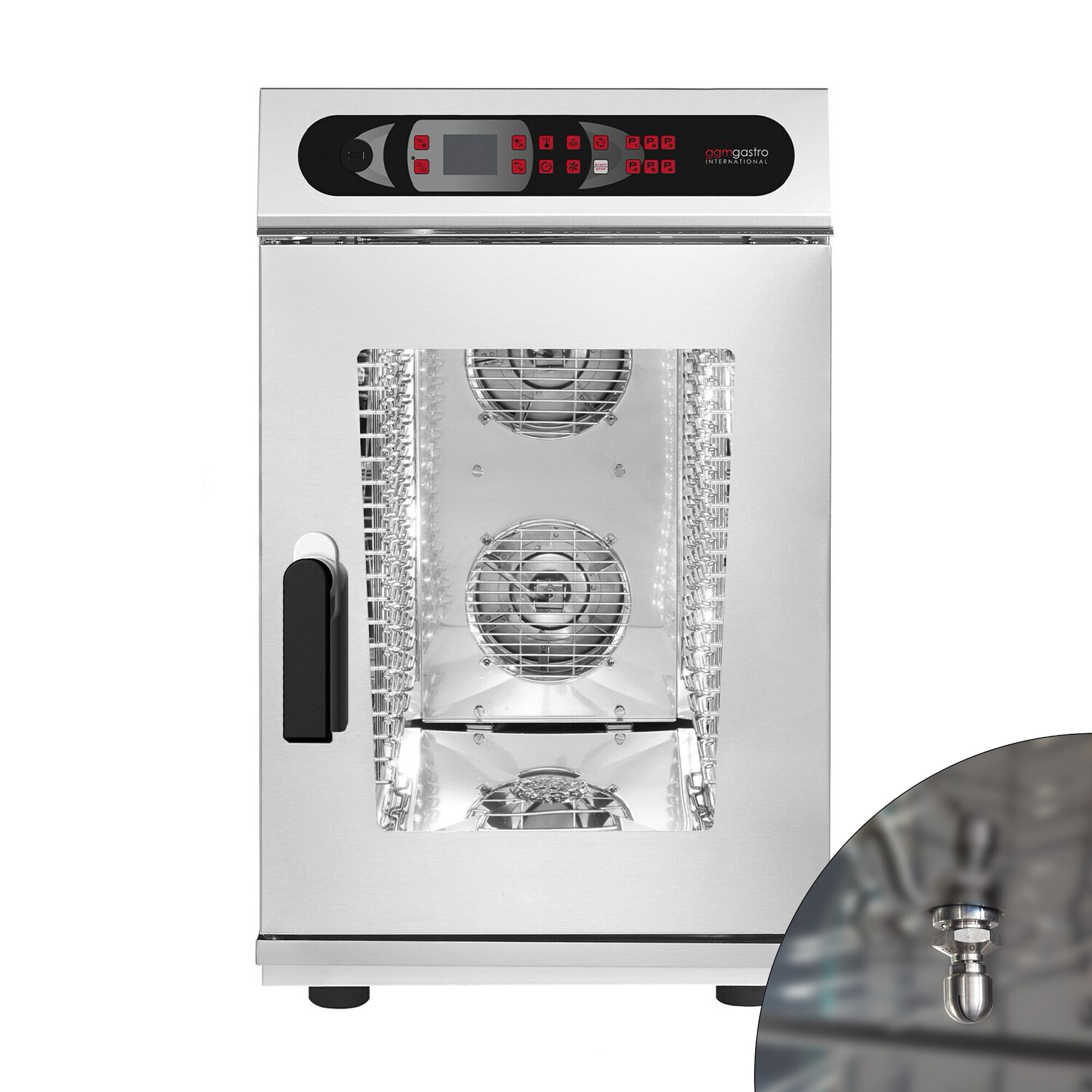 Four mixte – numérique – 10 × GN 1/1 – avec système de lavage inclus & sonde de température