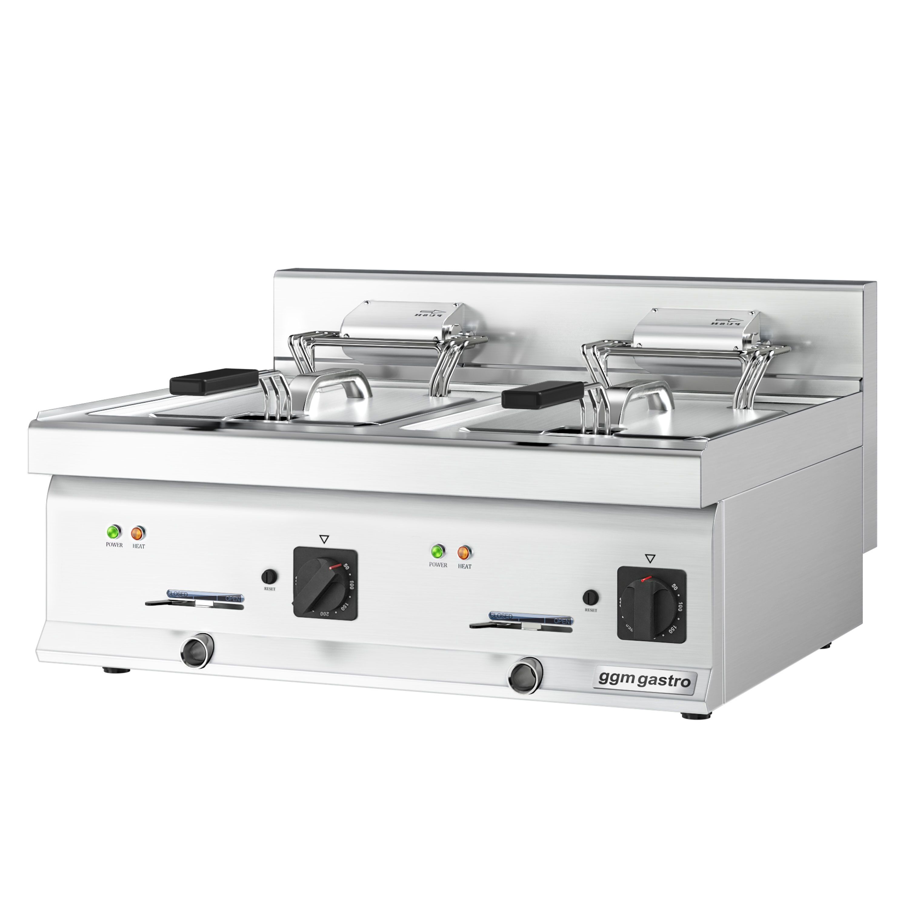 Friteuse électrique double – 10+10 litres – 18 kW