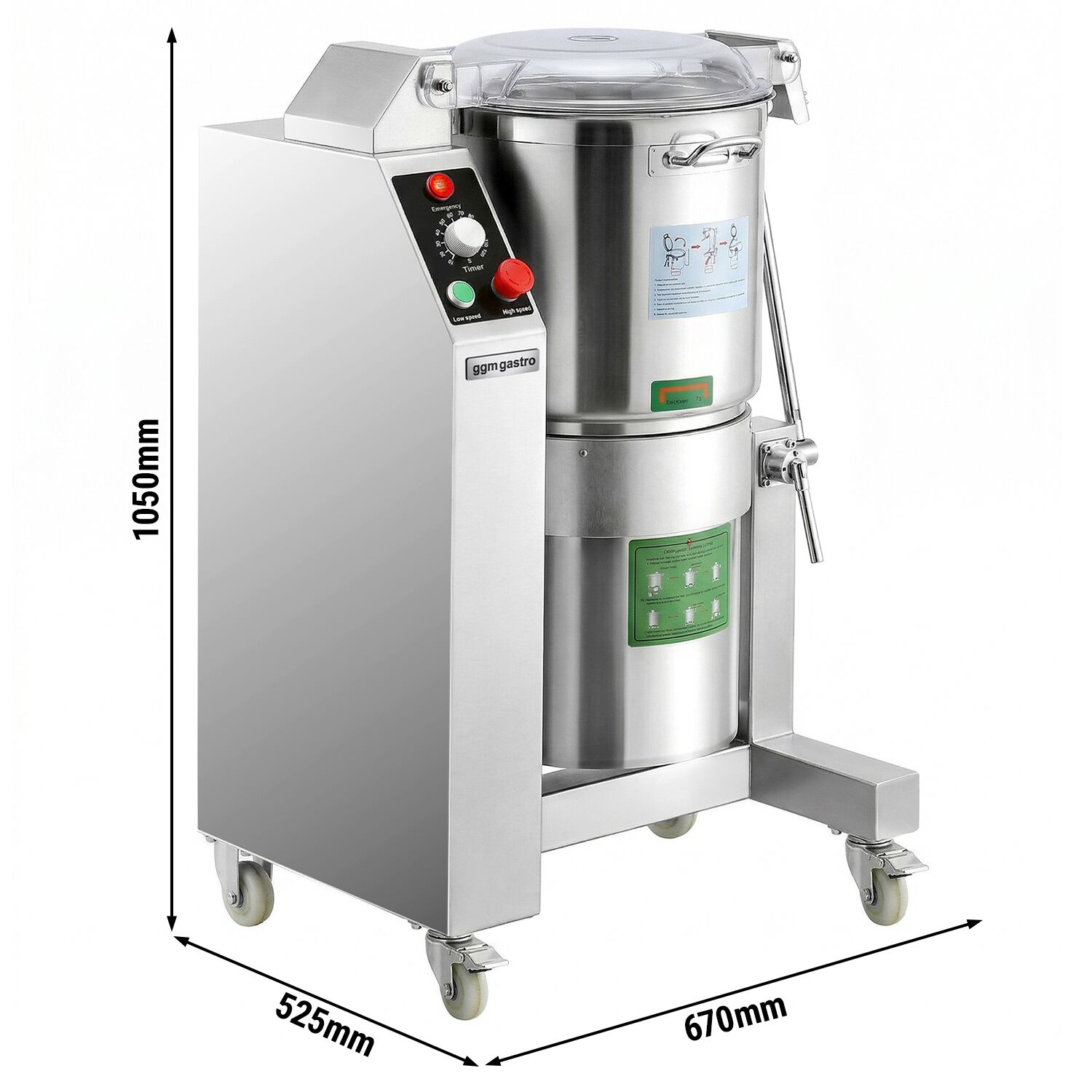 Cutter mélangeur - 35L - 5,5kW - 400V - 1400tr/min