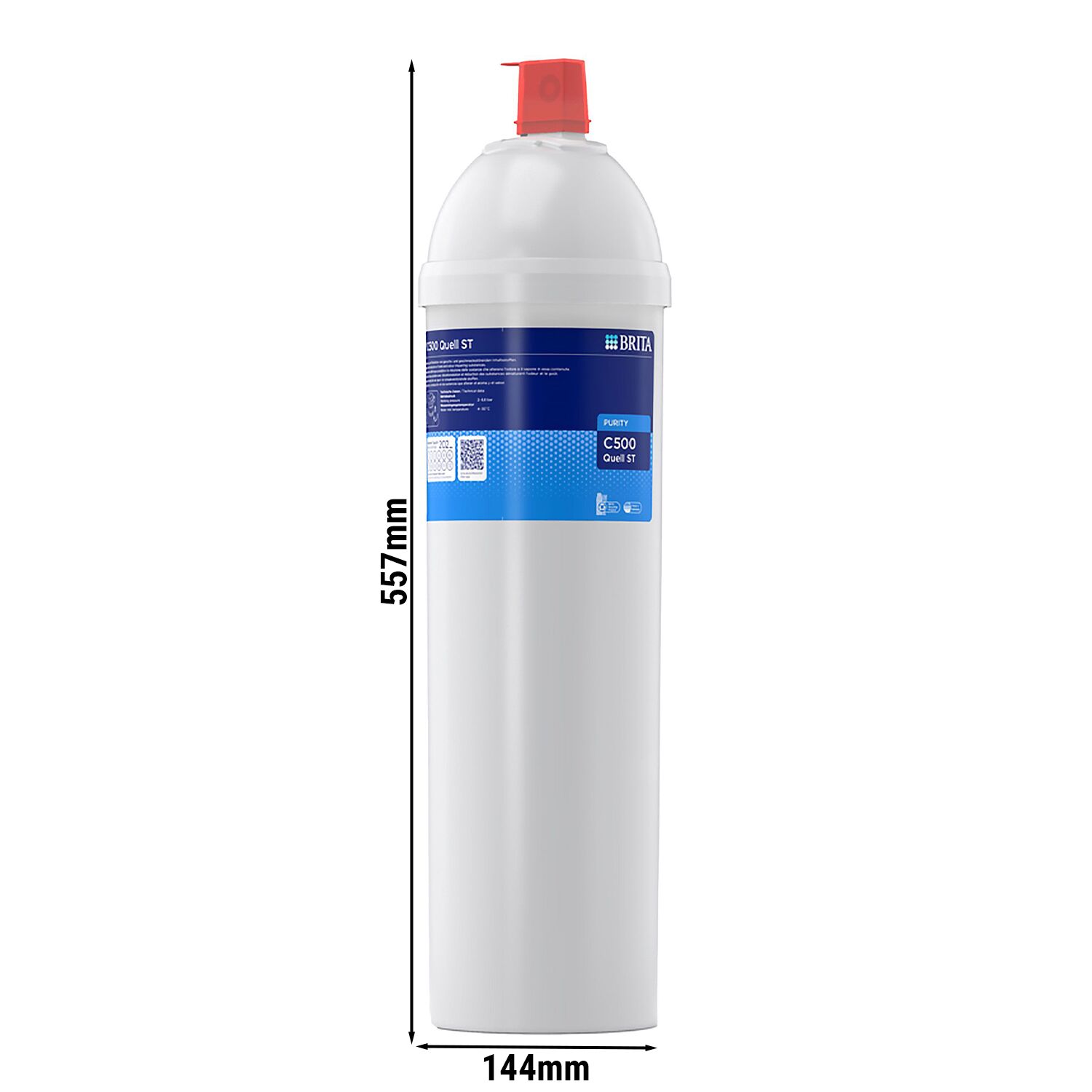 BRITA | Commercial PURITY C500 Quell ST Water Filter Cartridge – Coffee & Vending – 6,800 L @10°dH