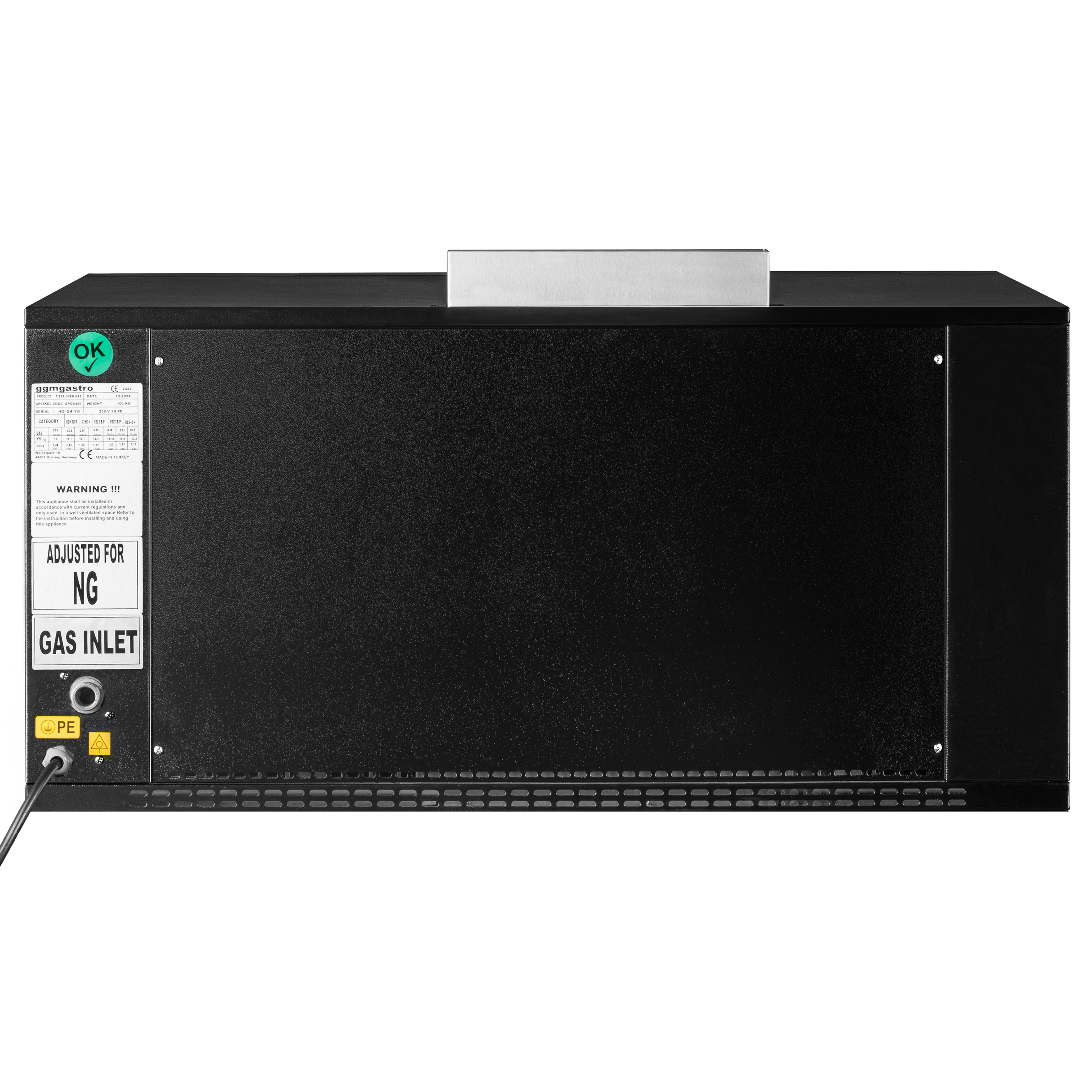 Gas Pizzaofen - 6x 30cm - Manuell