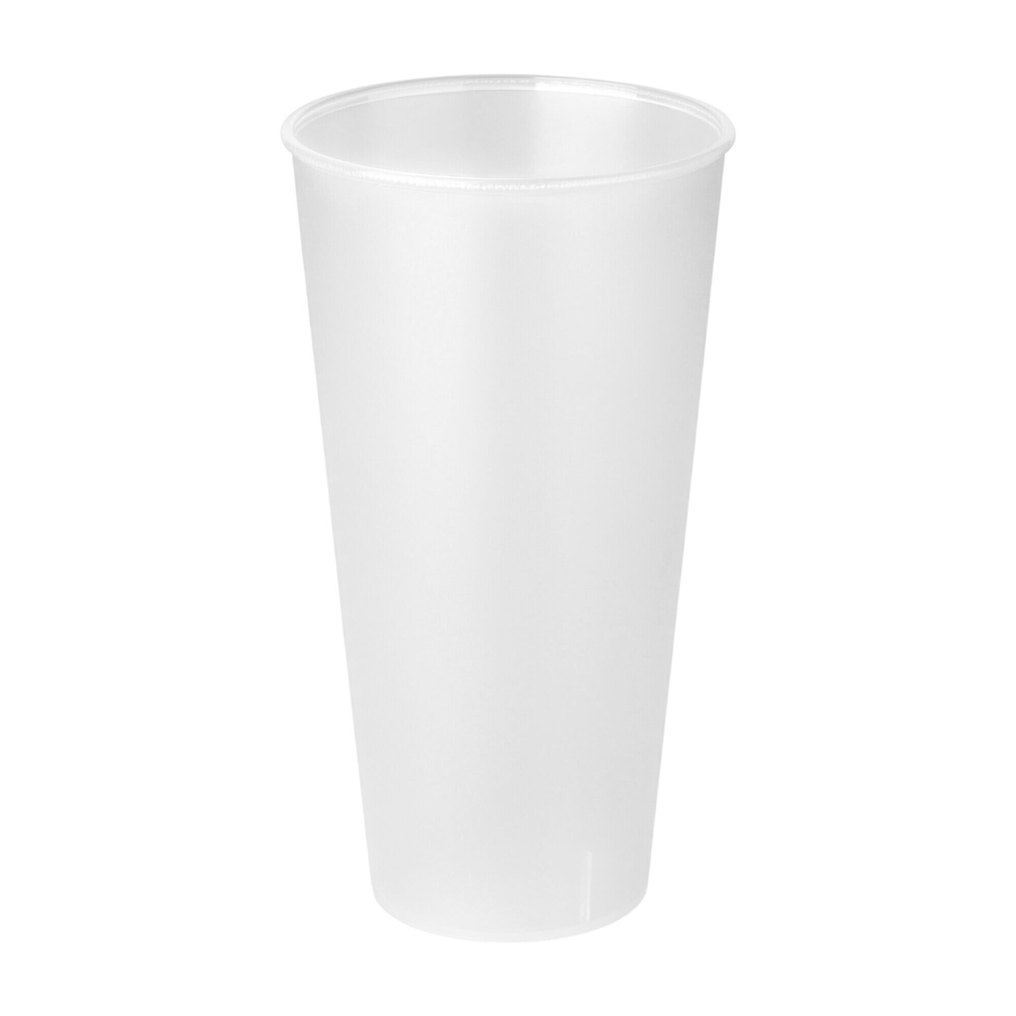(24 pièces) Gobelets réutilisables - 500ml - Transparent