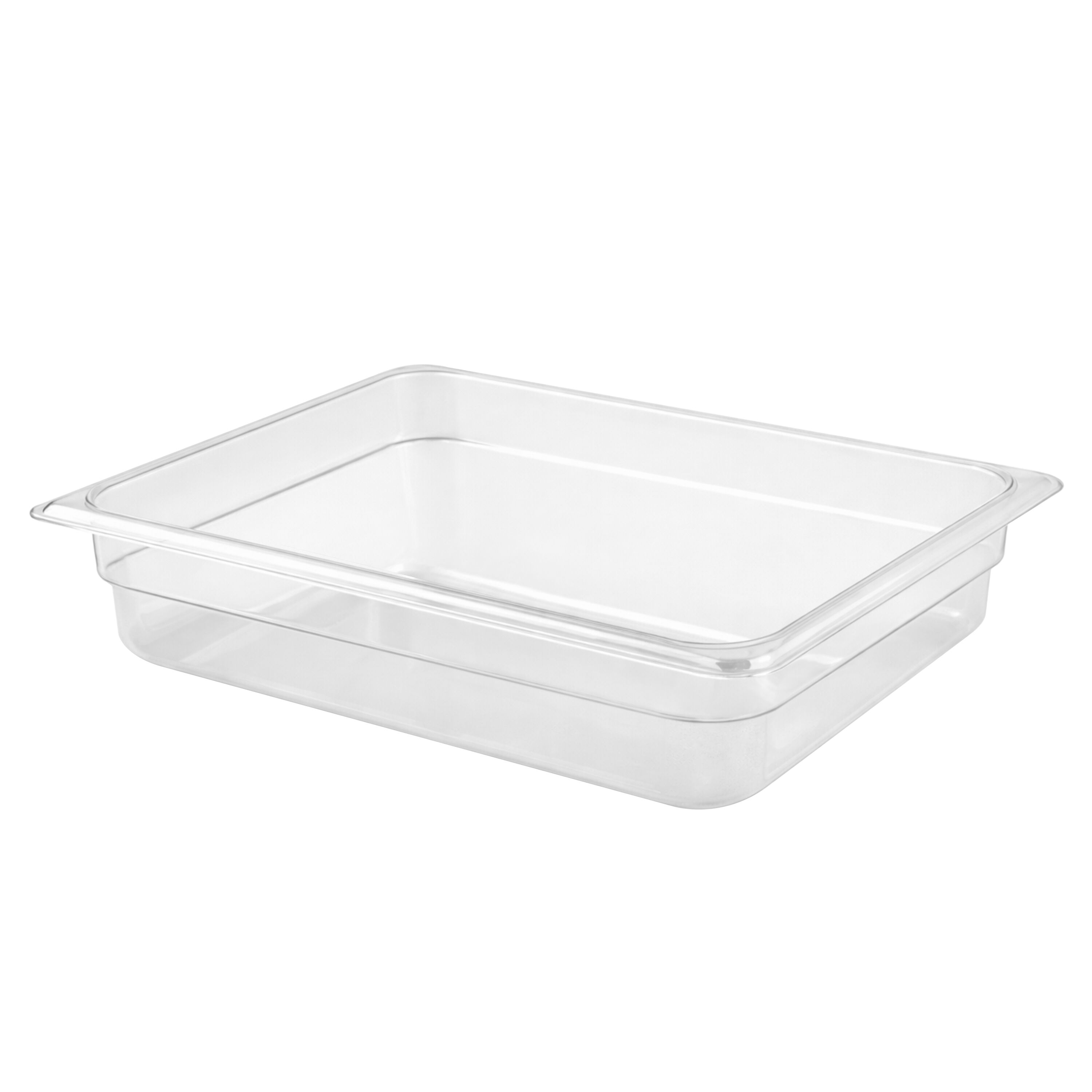 (6 pièces) Bac en Polycarbonate GN 1/2 - Transparent - Hauteur : 65 mm