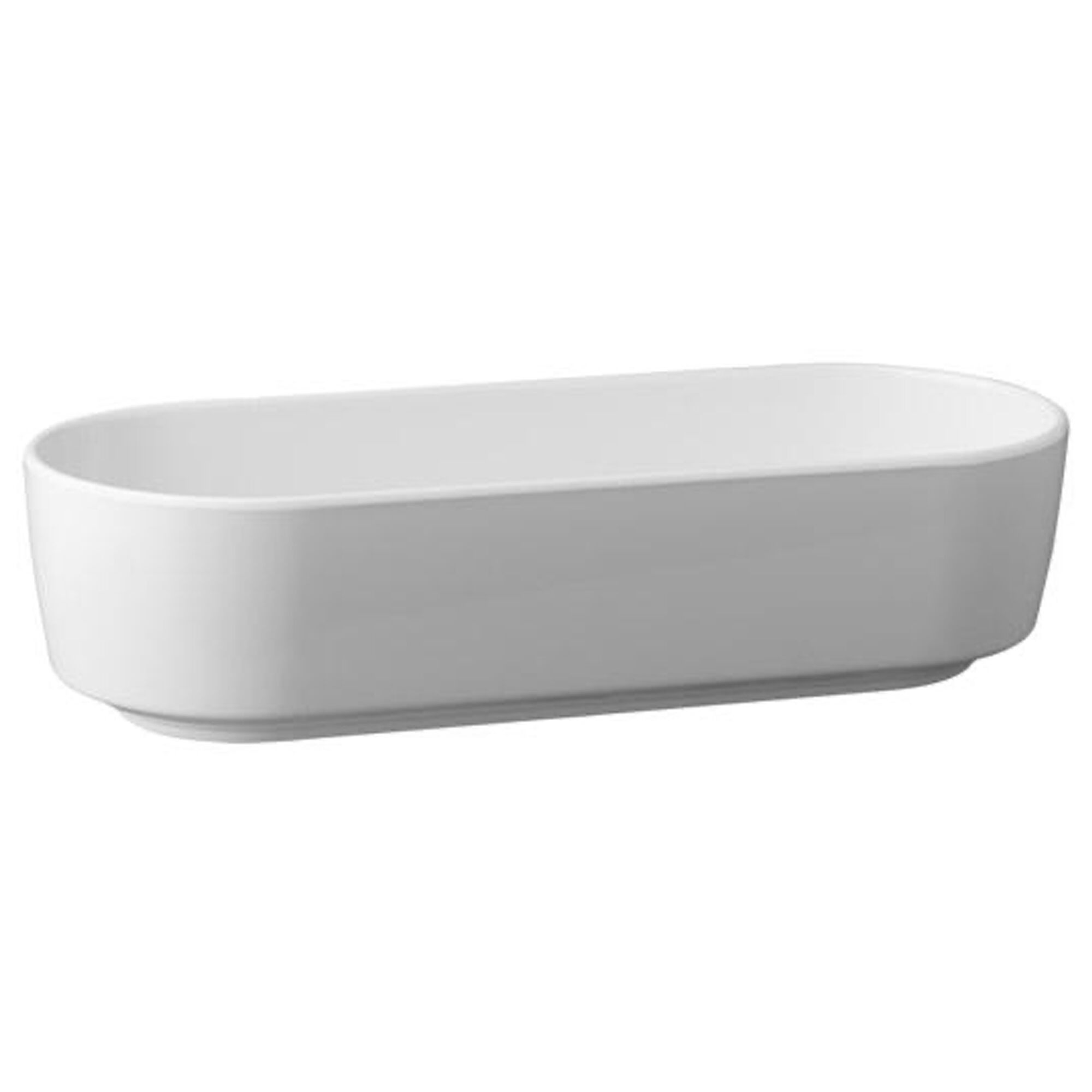 (6 pcs) Coupe - CASUAL - Mélamine - 1L - 265x105mm - Profondeur : 65mm - Blanc