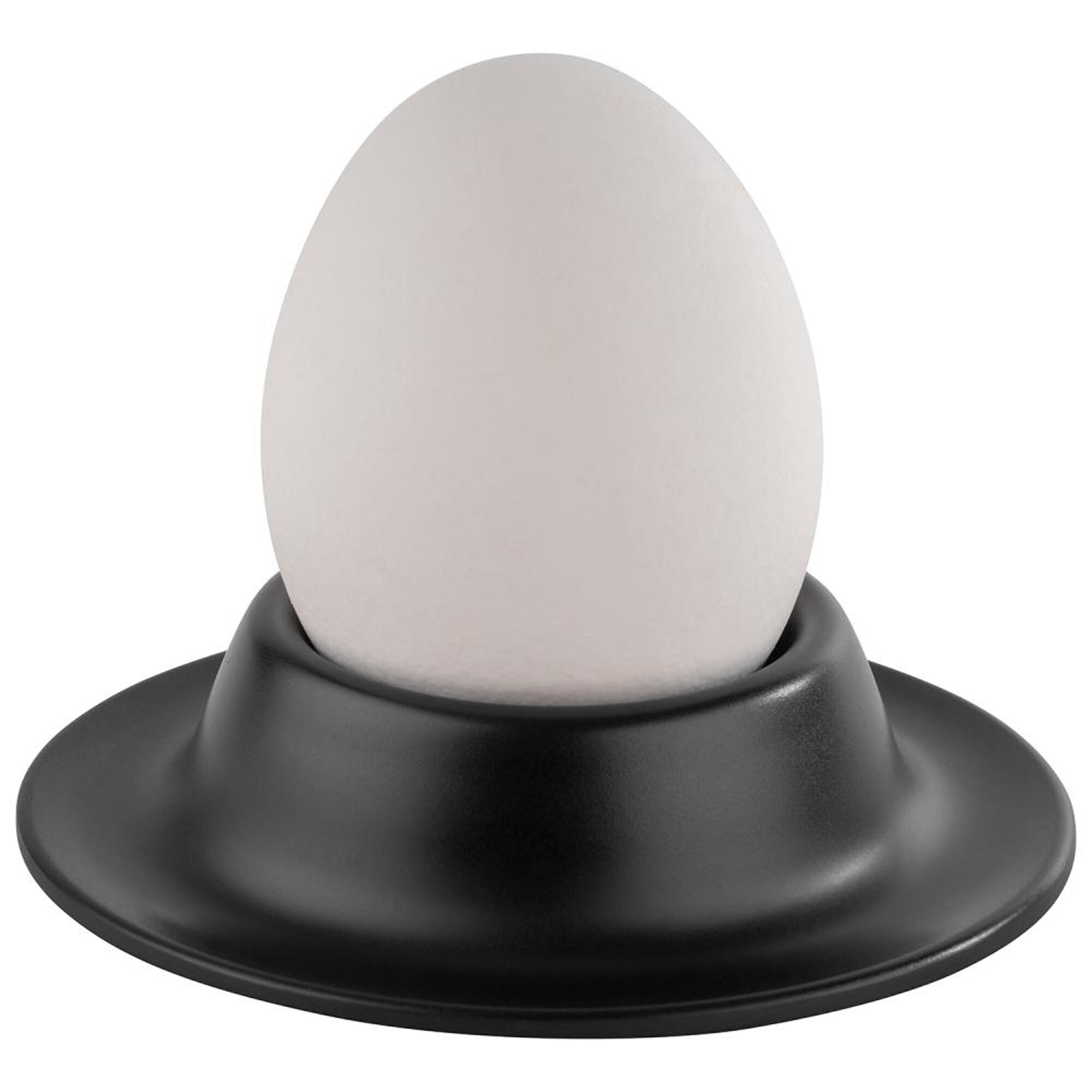 (6 pcs) Coquetier EGGY - Mélamine - Ø 85mm - Noir