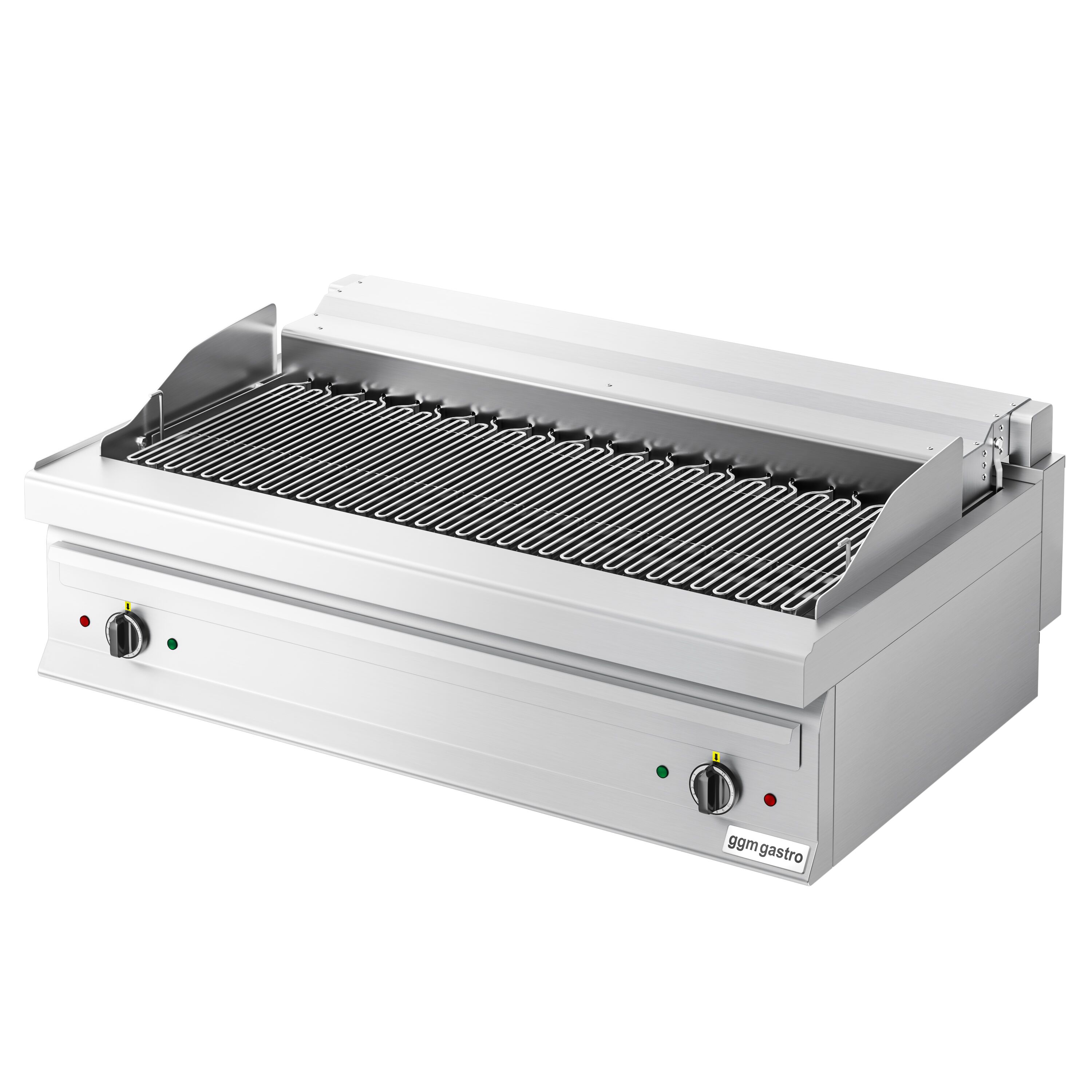 Grill électrique professionnel Grill électrique direct à eau - 13,75kW - à poser - P700mm