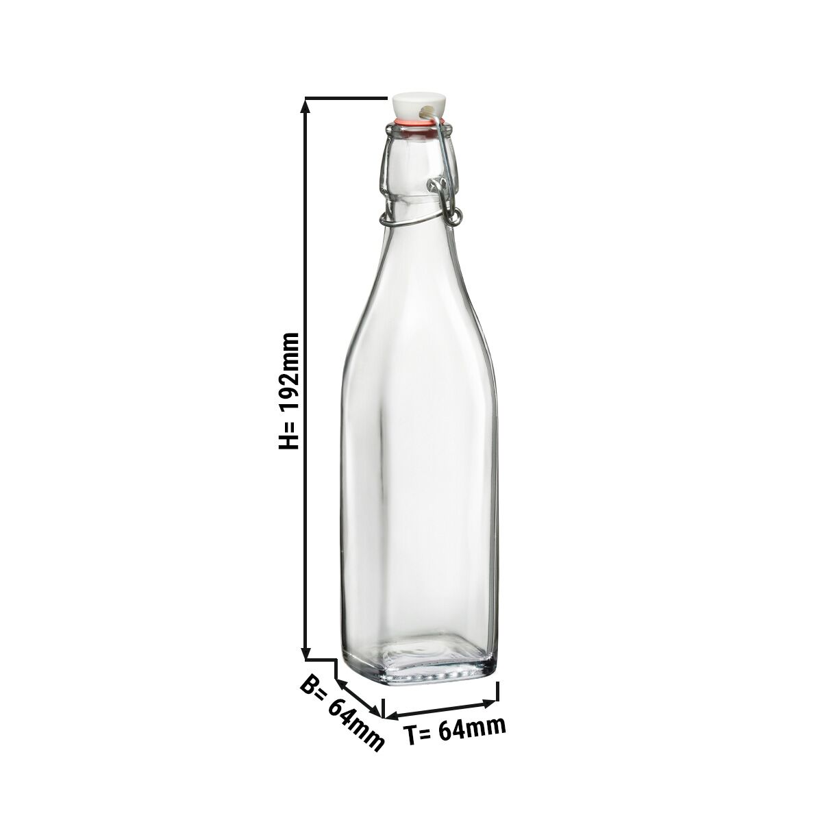 (12 pcs) Bouteille en verre Bormioli Rocco - Swing - à fermeture mécanique - 250ml