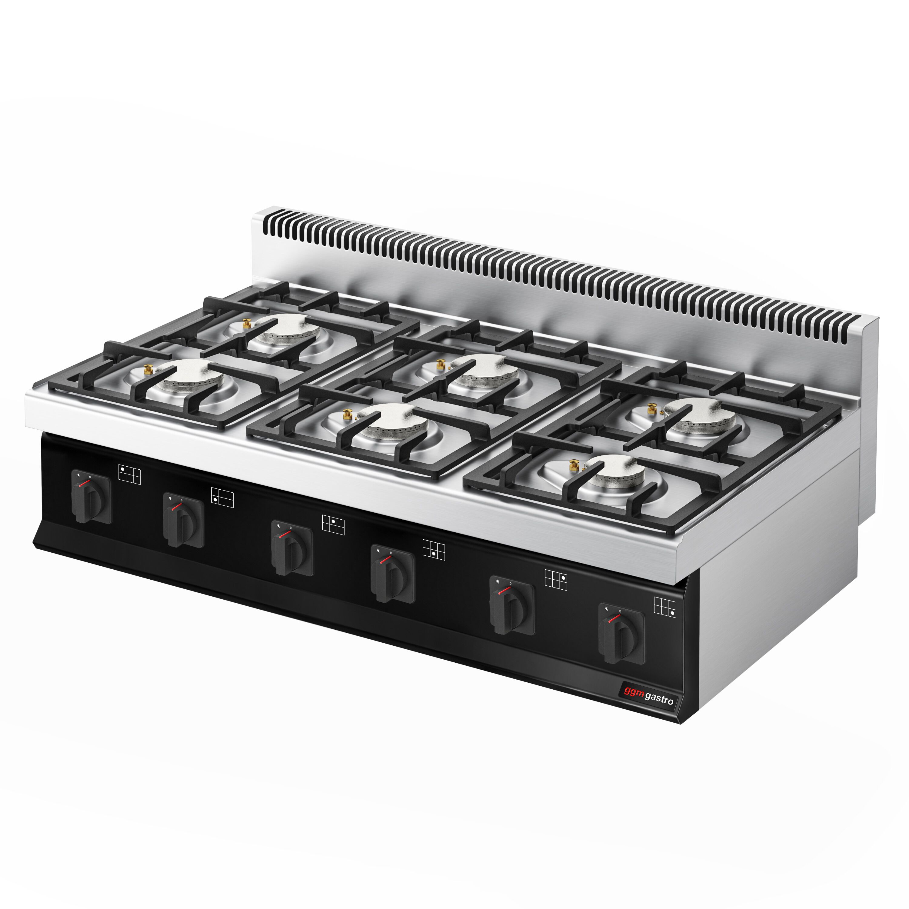Fourneau à gaz – 36 kW – 6 brûleurs