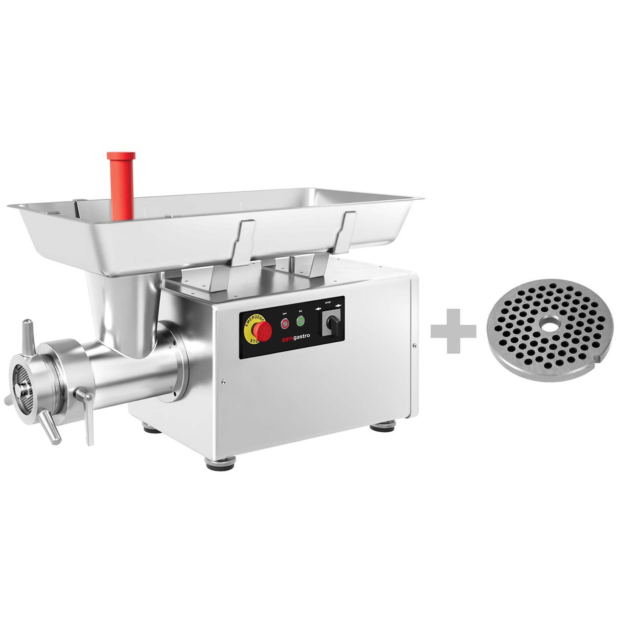 Heavy Duty Electric Meat Mincer Size 22 - 250kg/h - 1.5 kW - Mincing Plate 4mm