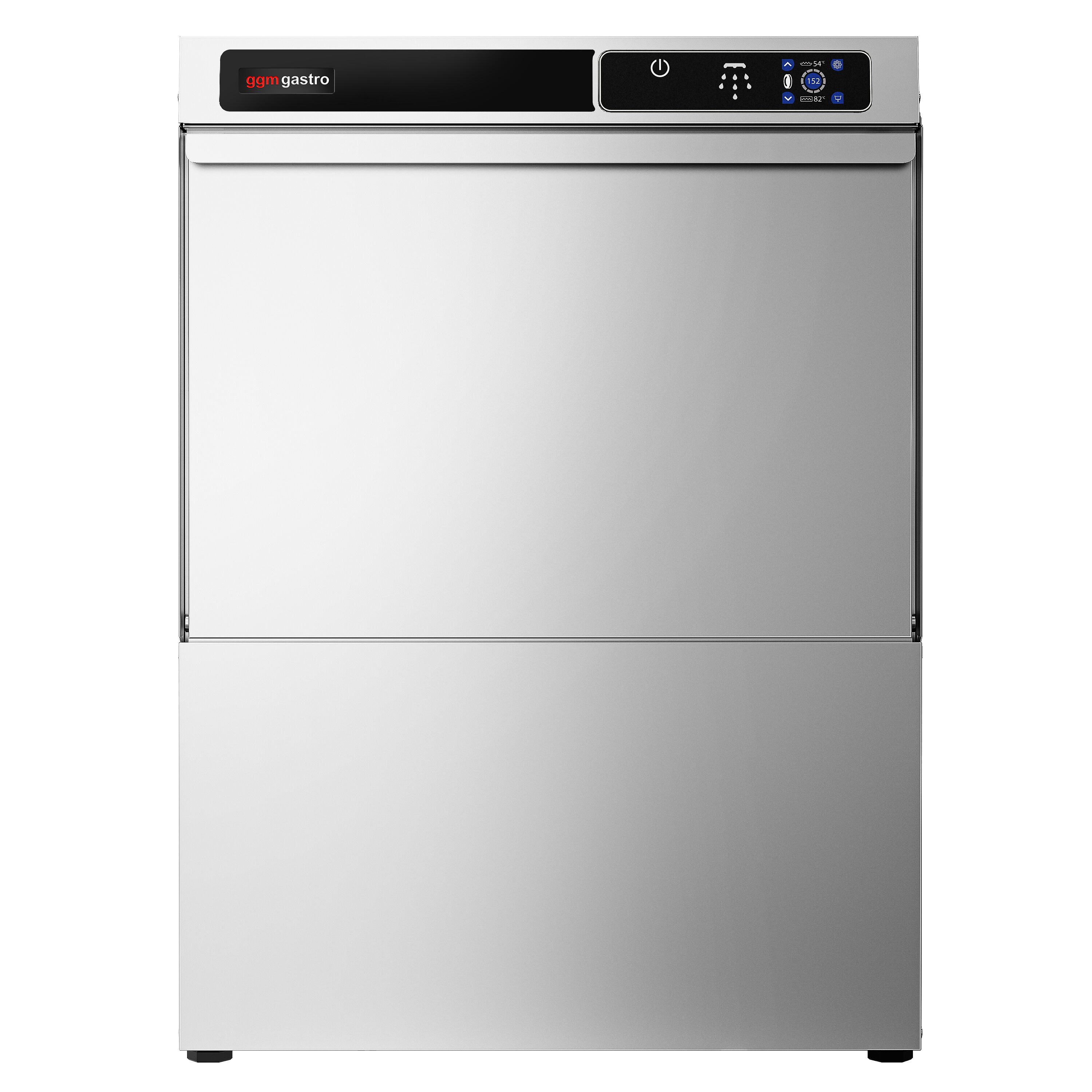 Professionele horeca vaatwasser - Touchbediening - 3,6kW - met zeepdoseerpomp, naglansdoseerpomp & afvoerpomp