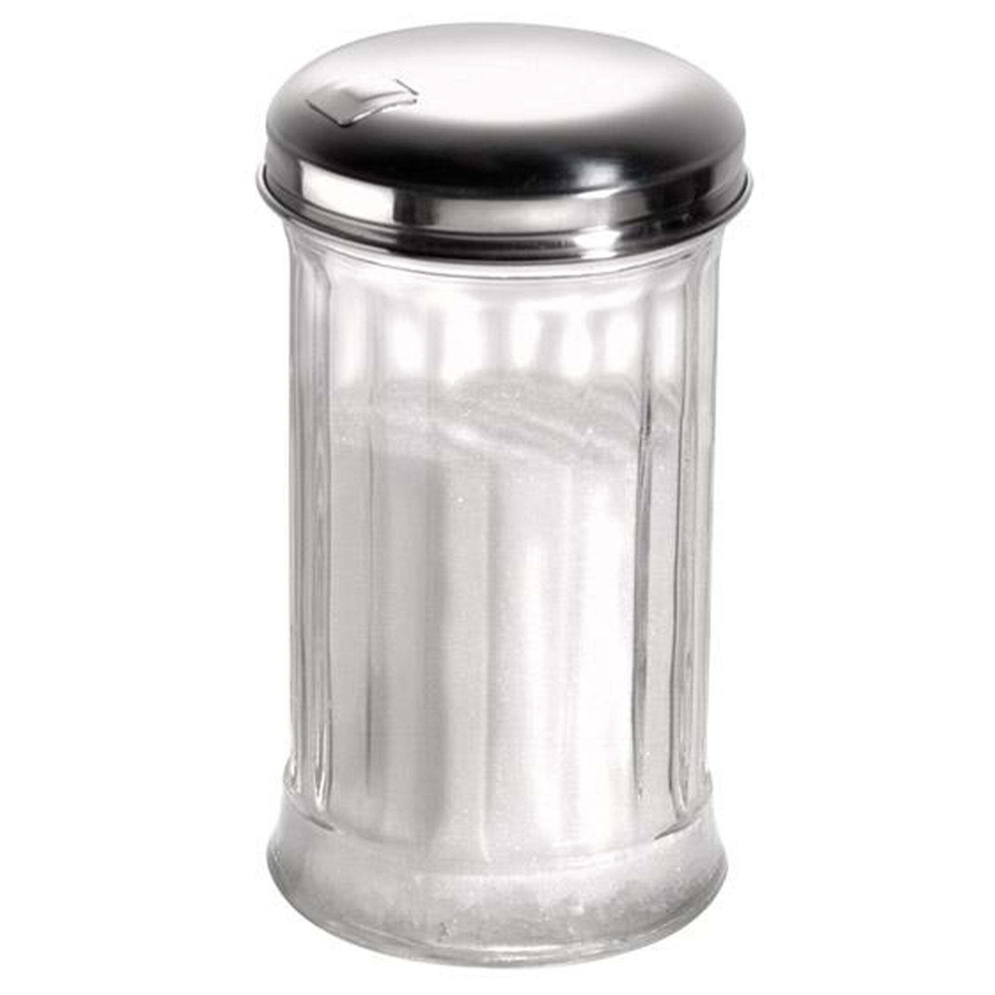 (6 pcs) Sucrier doseur - Verre - 320ml - trou latéral avec clapet