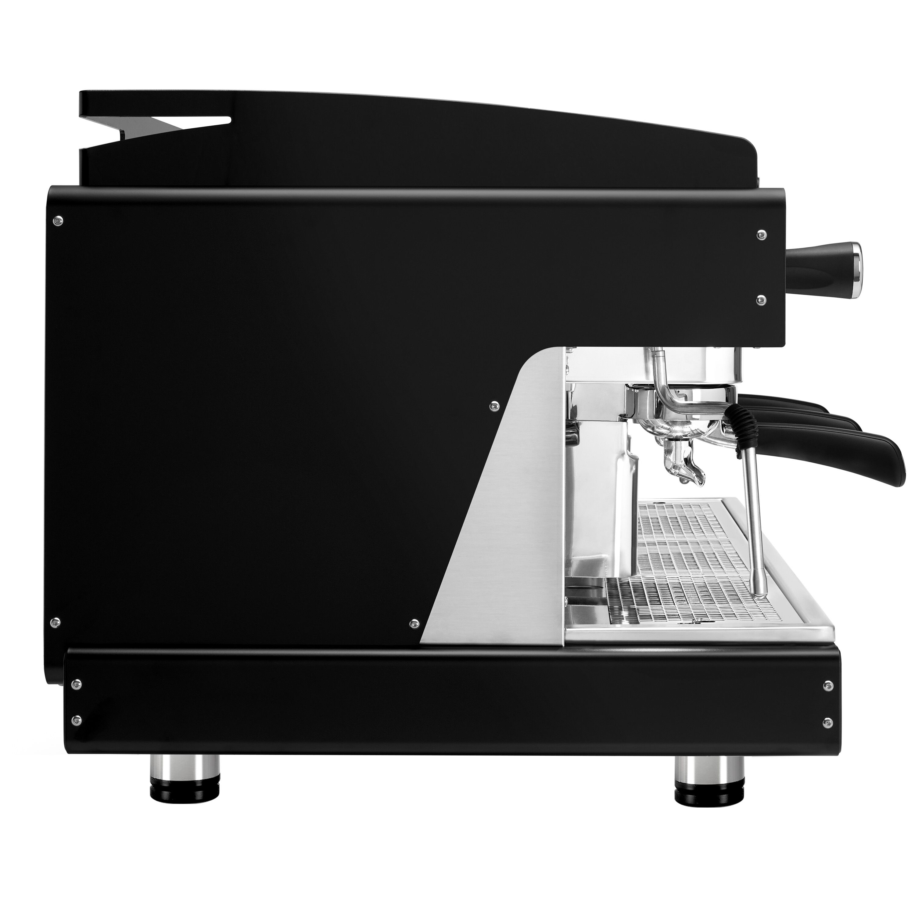 WEGA | Pegaso Plus - Espressor - 3 grupuri - 5,3 kW - cu spumător de lapte și apă fierbinte - Negru