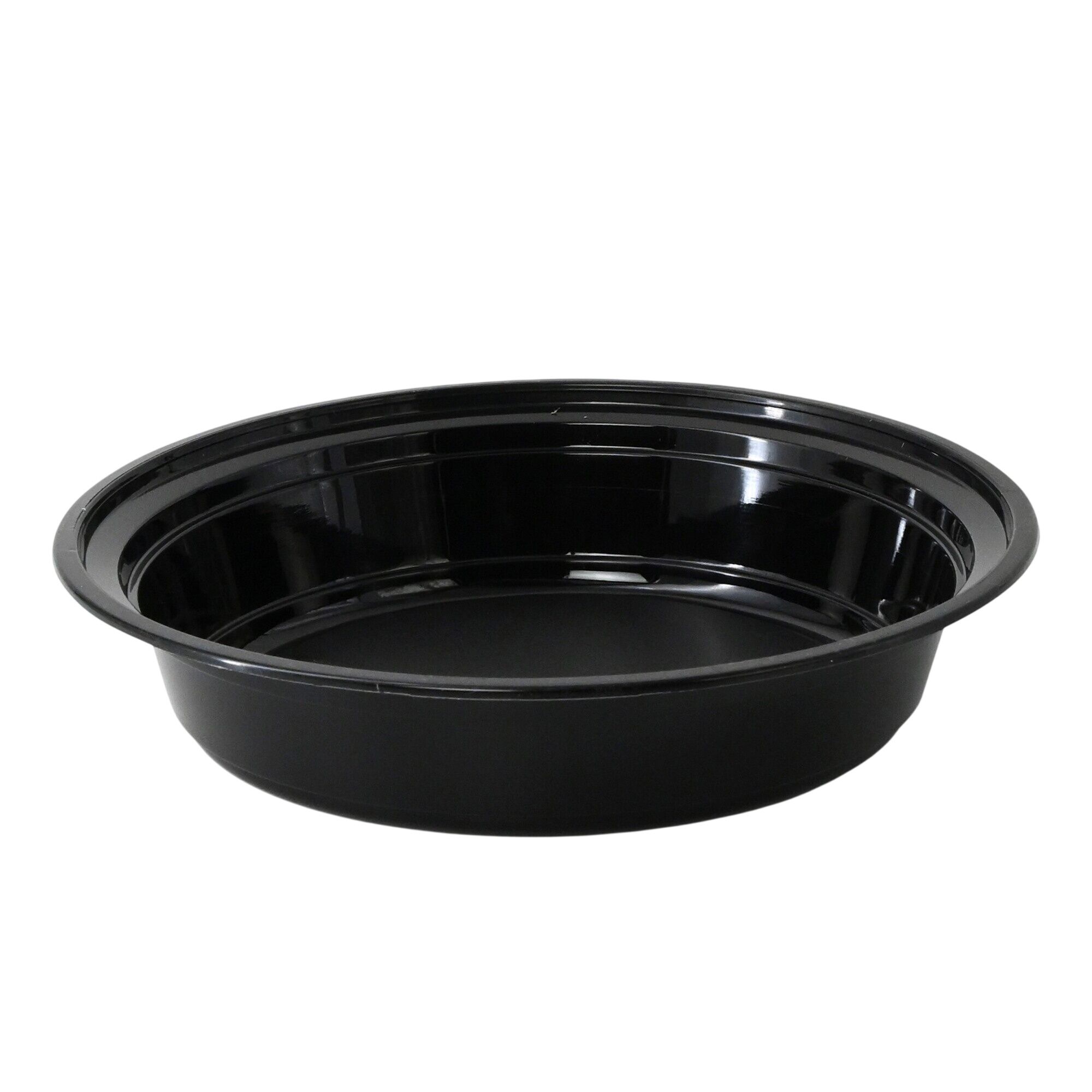(300 pcs) Barquette réutilisable - 1000ml - Ronde - Noir