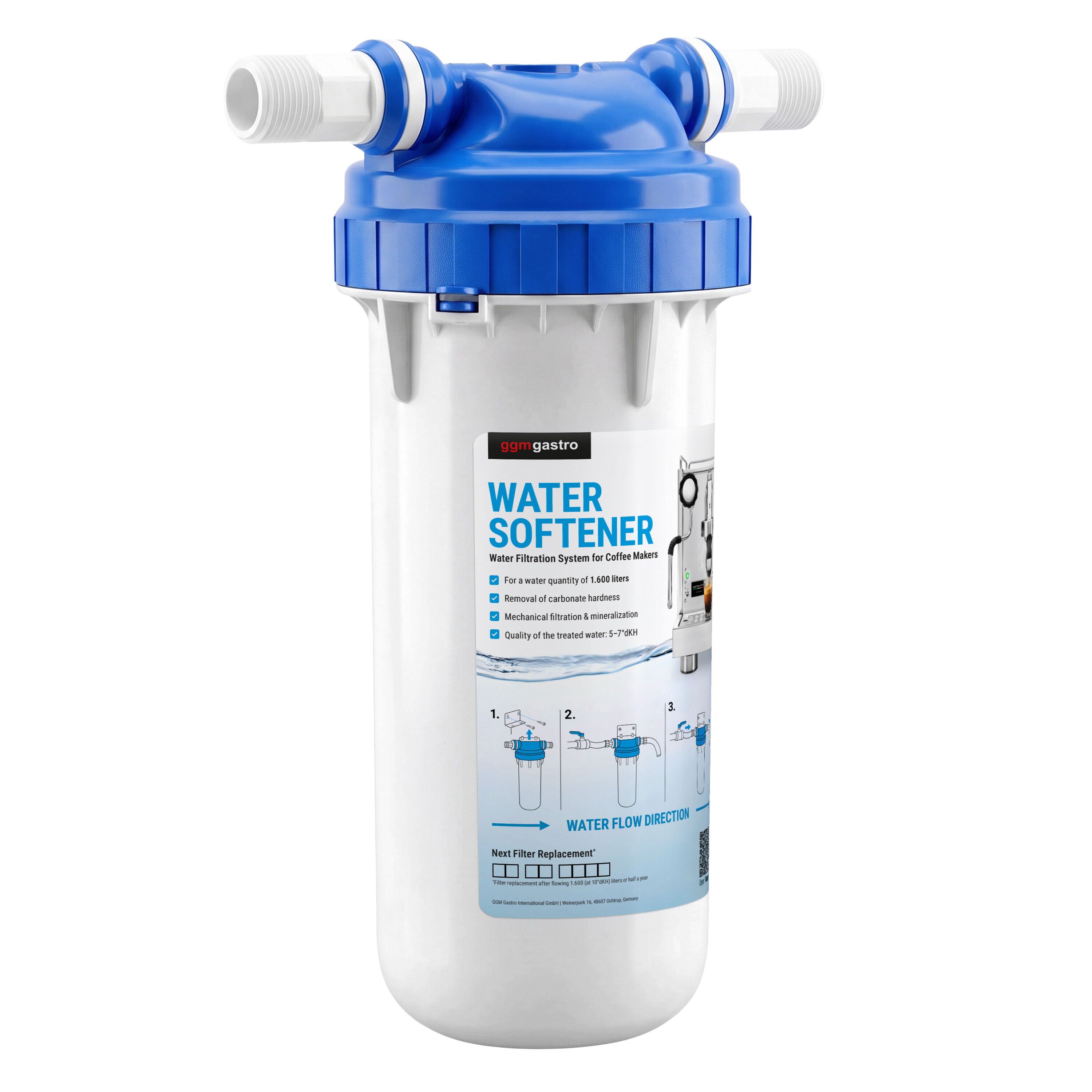 Wasserfiltersystem/Entkalker für Kaffeemaschinen - 1600 Liter