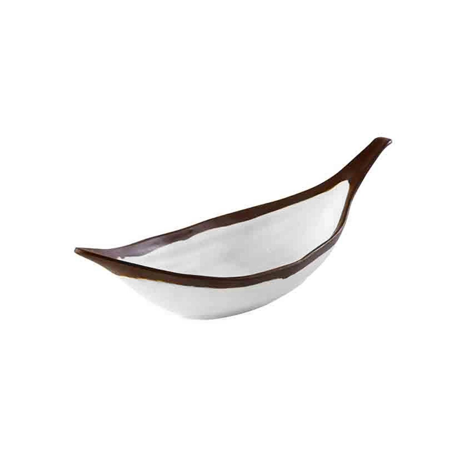 (6 pcs) Coupe - CROCKER - Mélamine - 170ml - 305x100mm - Profondeur : 75mm - Blanc/Brun
