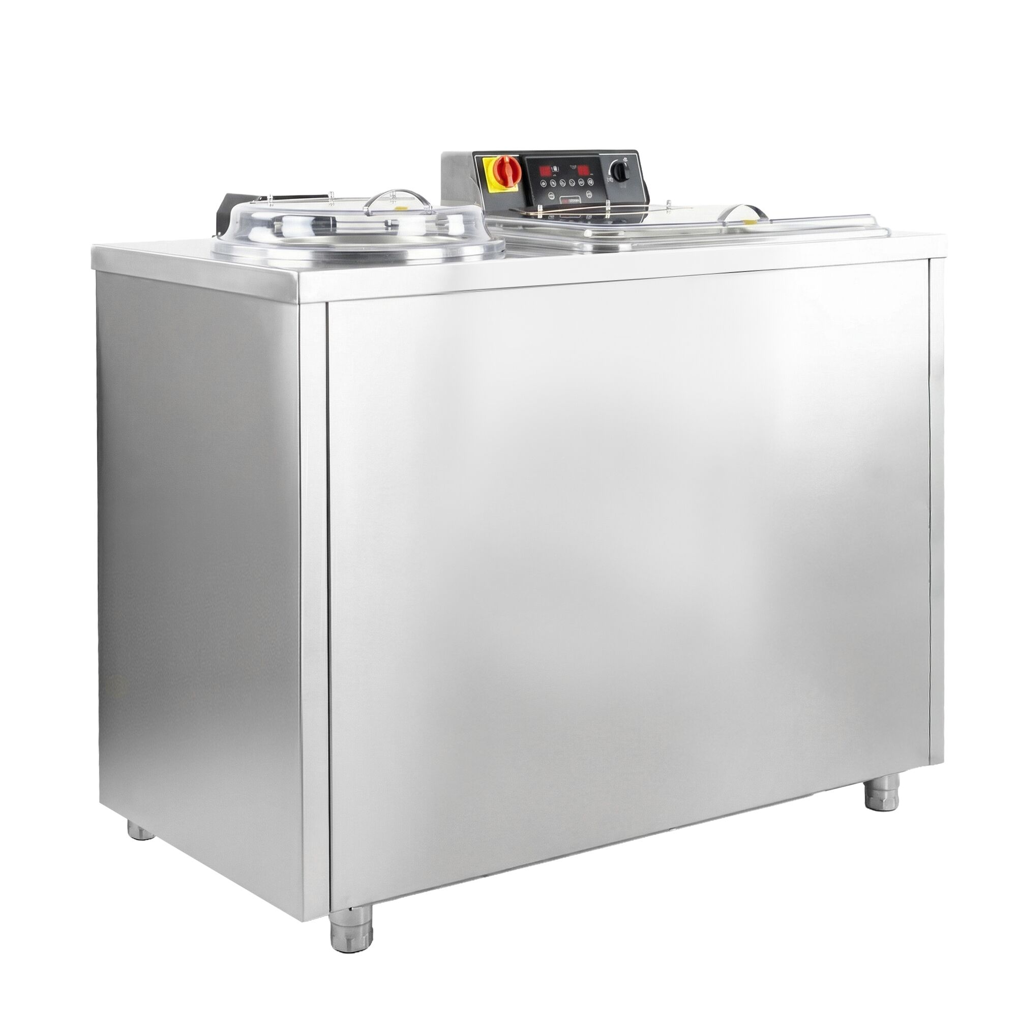 Lave-légumes avec essorage - 157L - 4-20kg/h - 380V - 1.9kW - Acier inoxydable