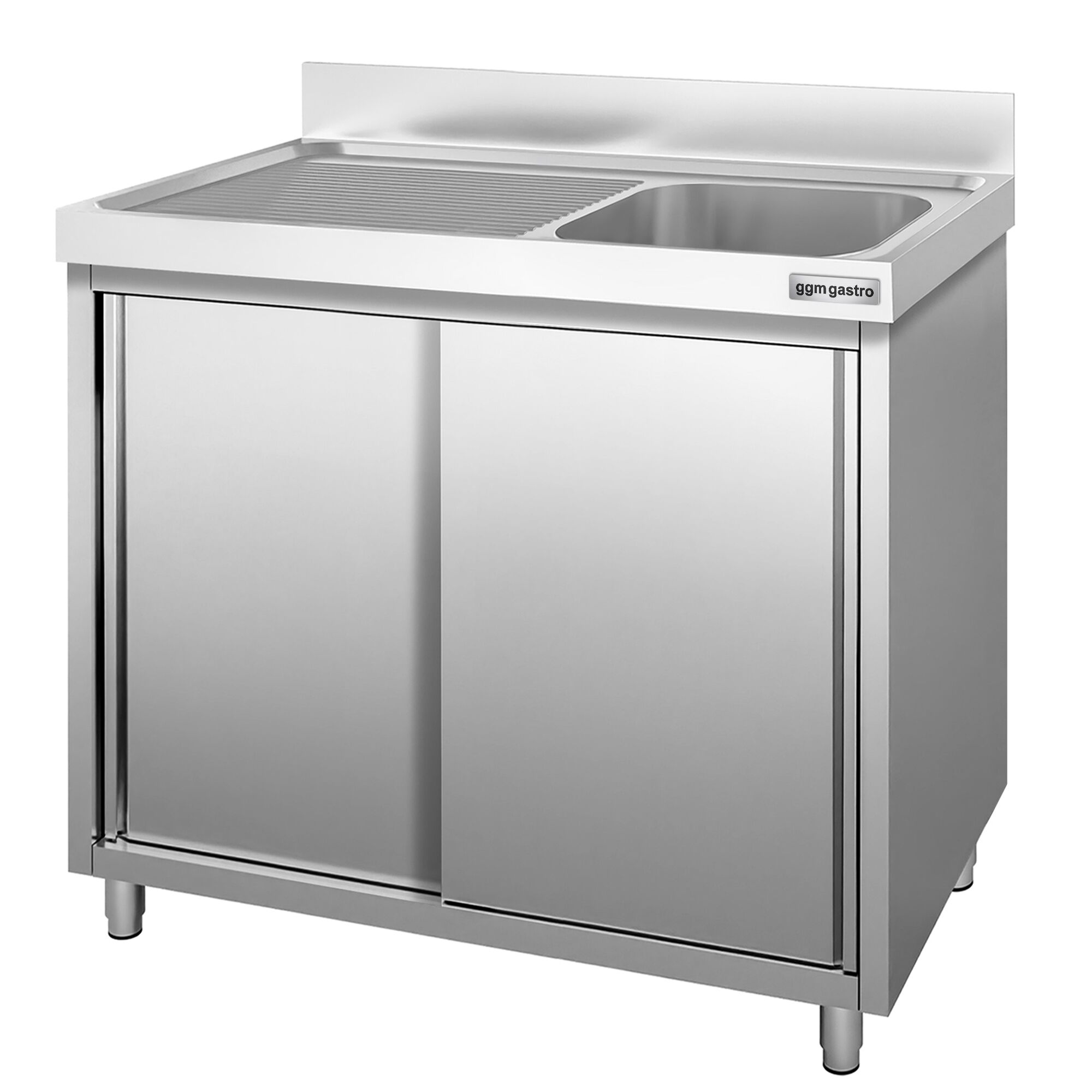 Meuble plonge PREMIUM - 1000x600mm - avec 1 bac à droite
