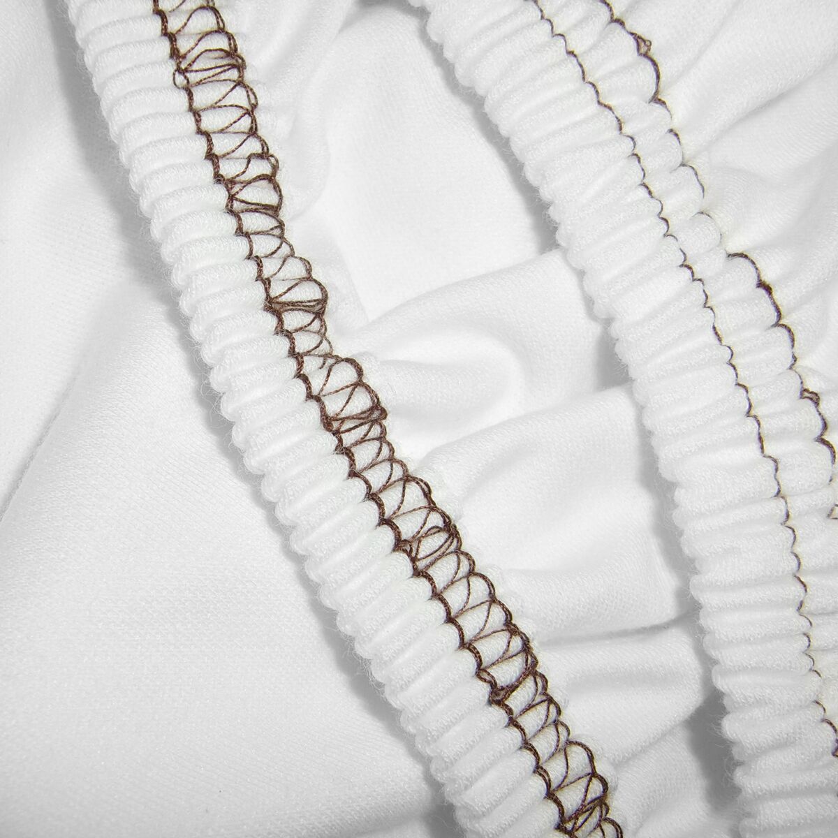 (10 pcs) Drap-housse en jersey - 160x200cm - Blanc
