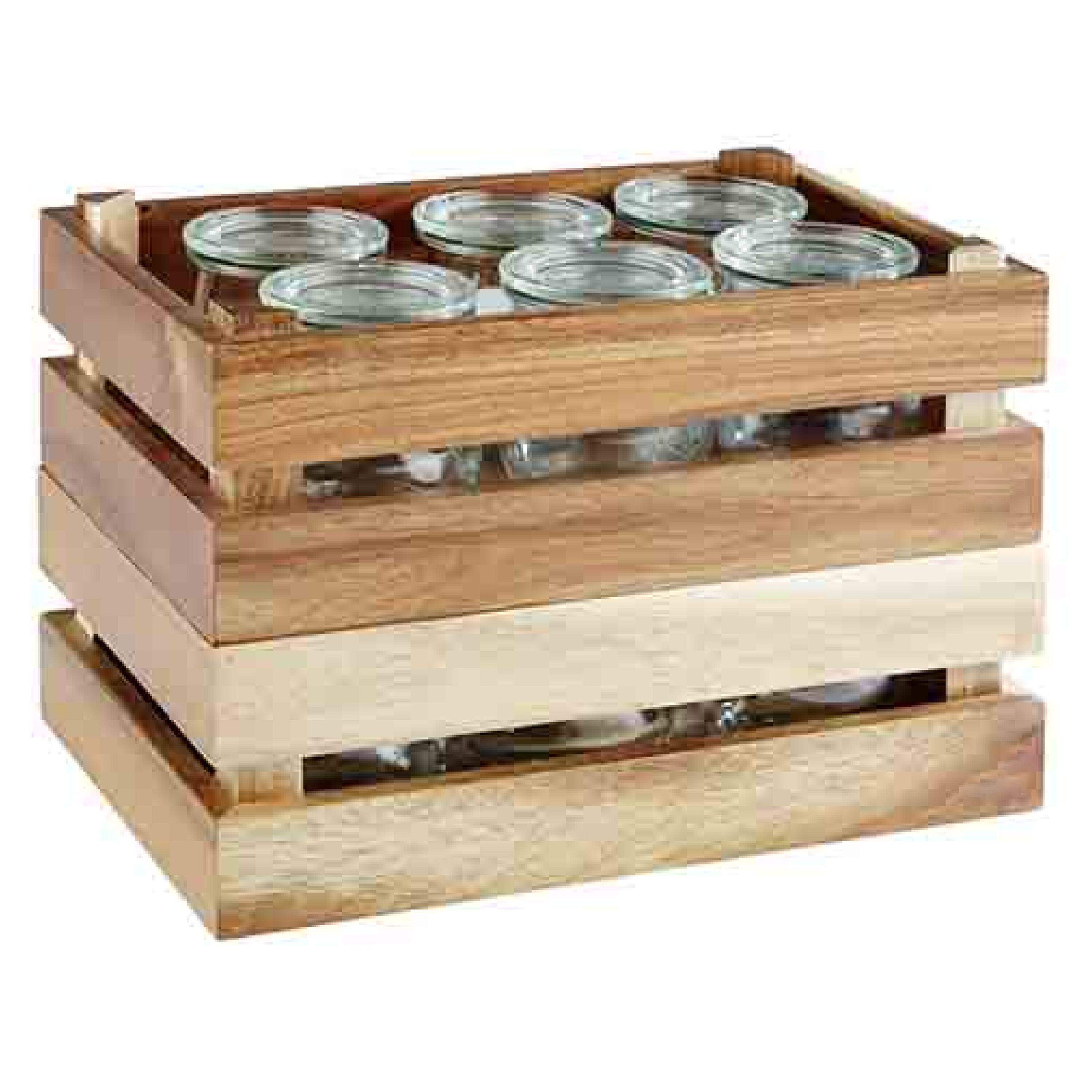 Caisse pour buffet - SUPERBOX - Bois - Brun - Hauteur:105mm