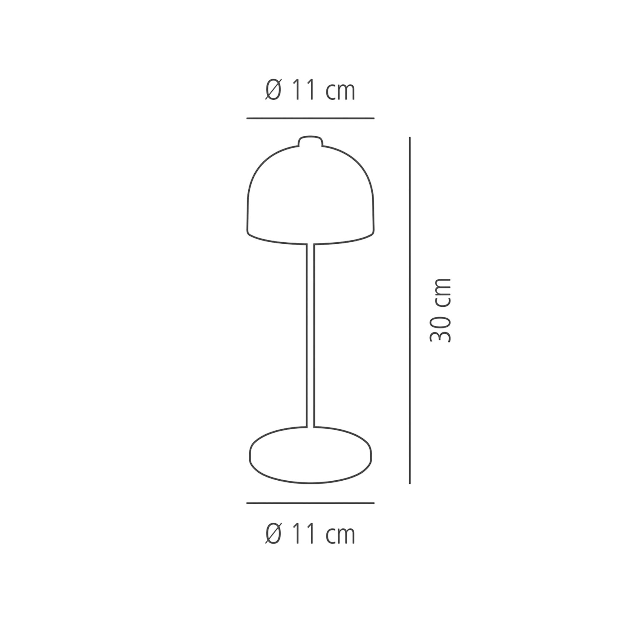Lampe de table – JOSEF – dimmable en 3 niveaux – Ø 110 mm – Noir