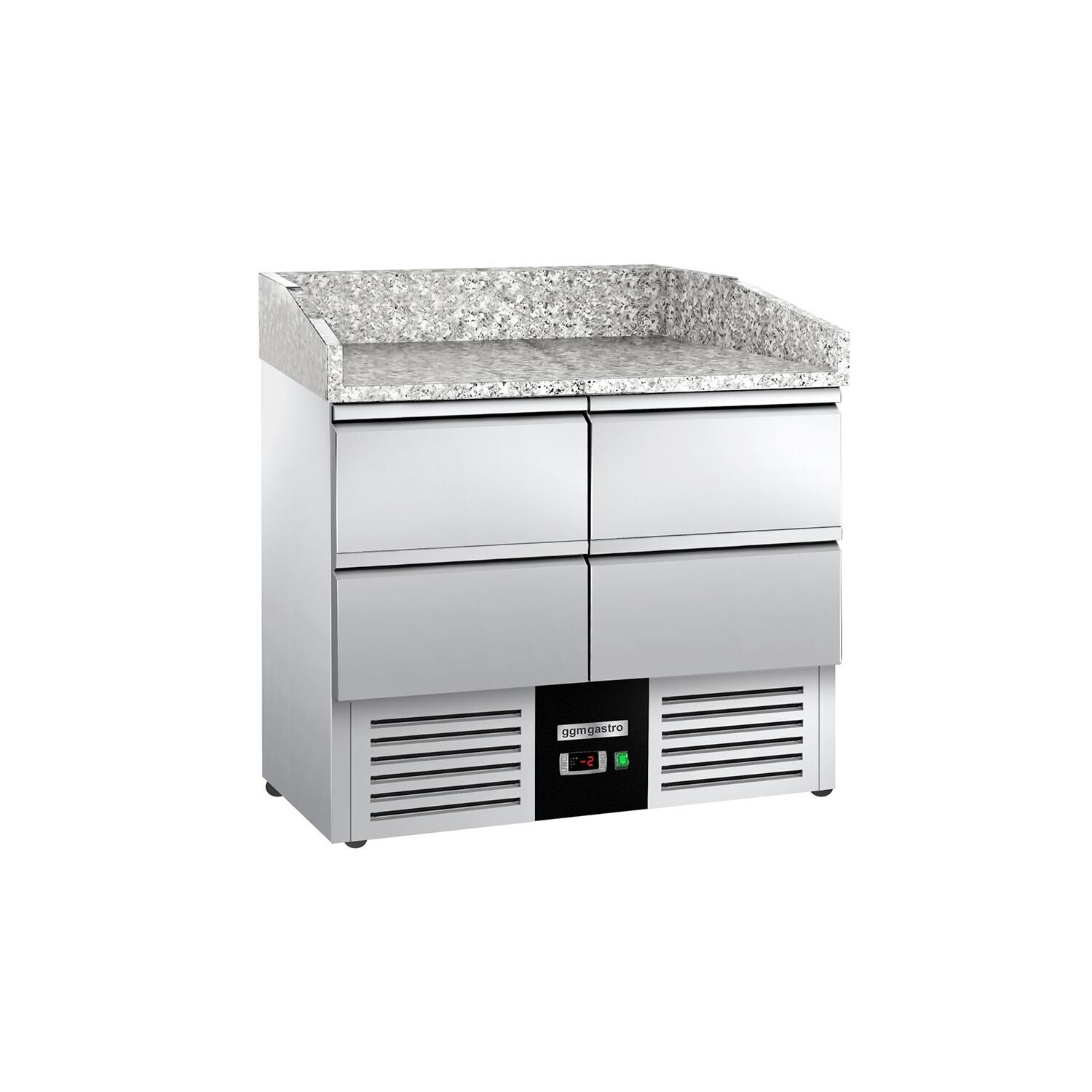 Table réfrigérée pour pizza PREMIUM - 935 x 700 mm - 4 tiroirs