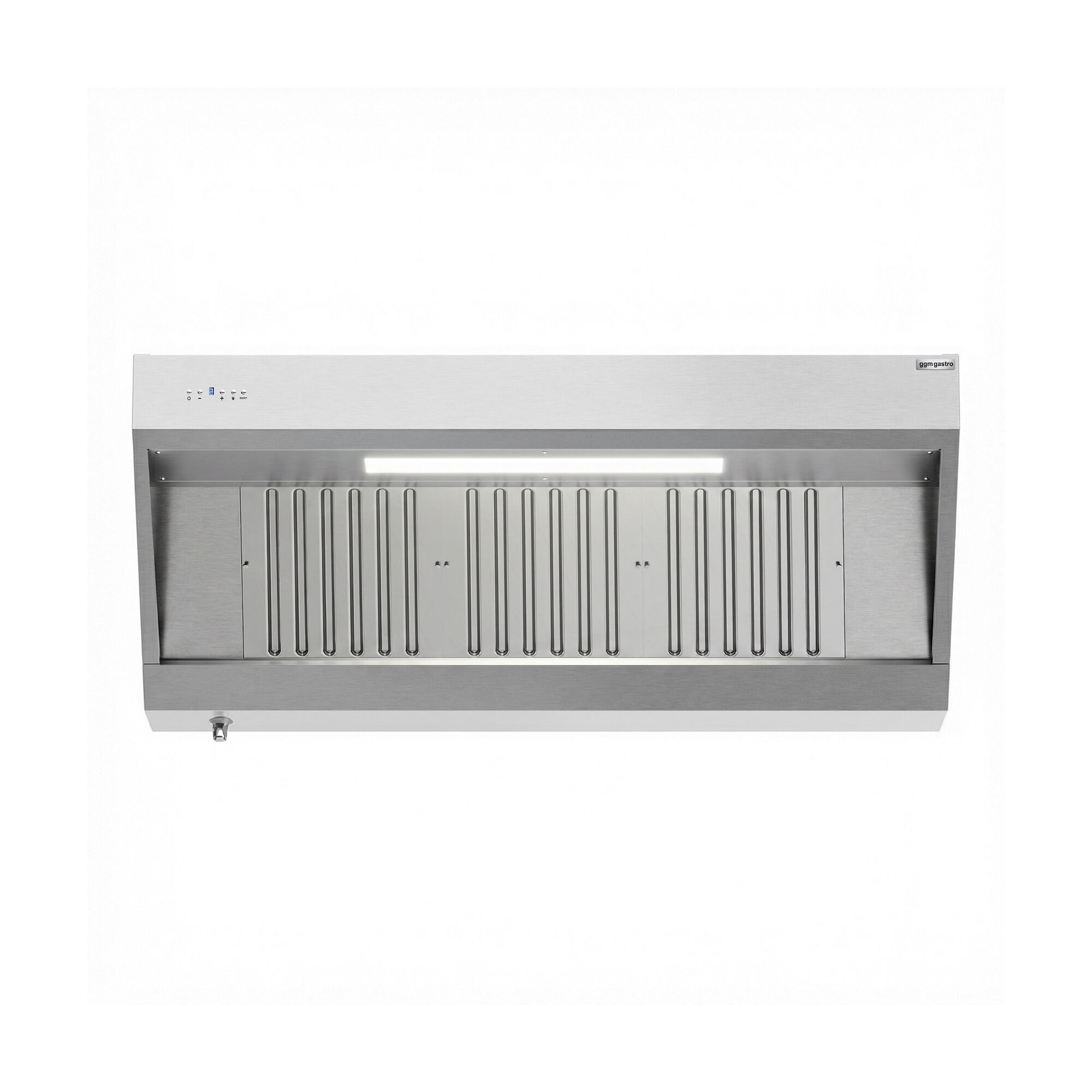 Hotte murale avec moteur - 1600mm - avec régulateur, filtre & lampe