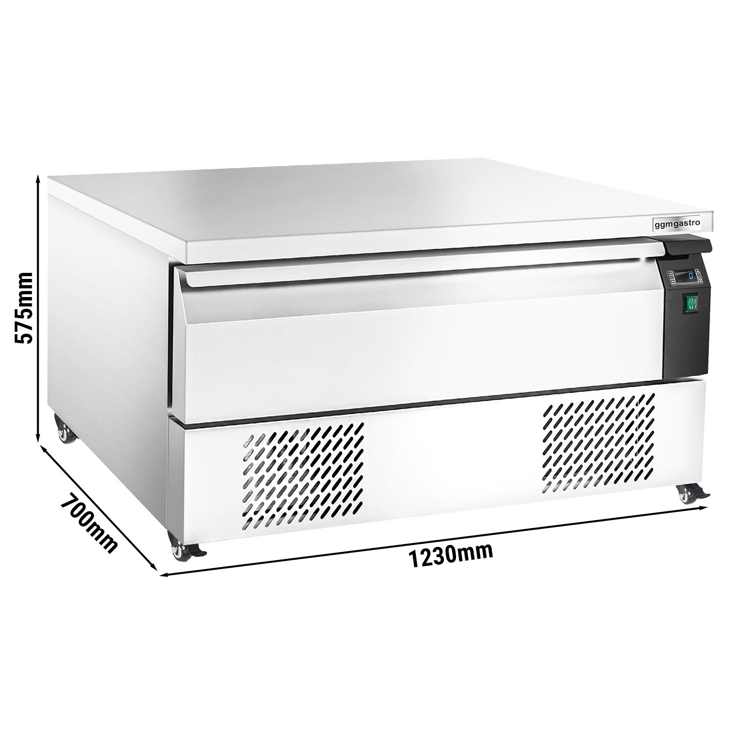Combinaison soubassement congélateur/réfrigéré - 1230 mm - 1 tiroir