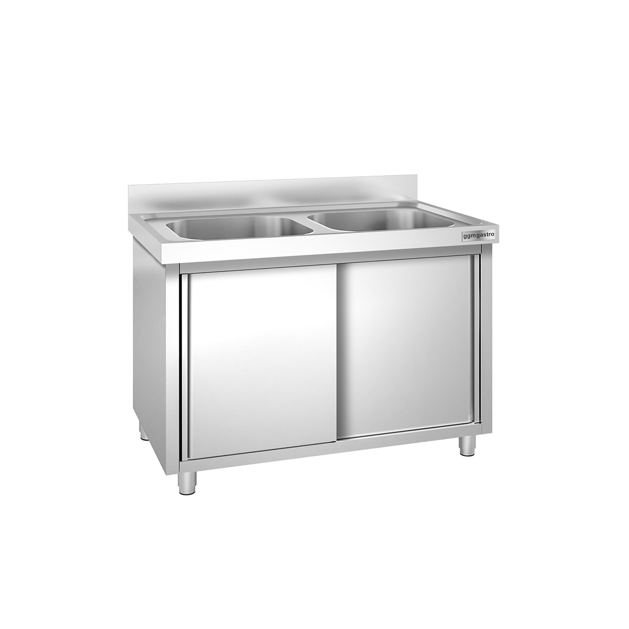 Meuble plonge PREMIUM - 1000x600mm - avec 2 bacs