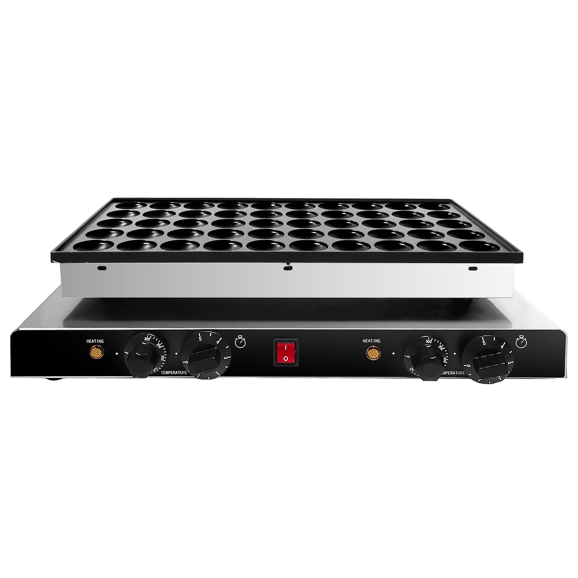 Gaufrier – simple – manuel – 1,7 kW – Forme : poffertjes – pour 50 pièces